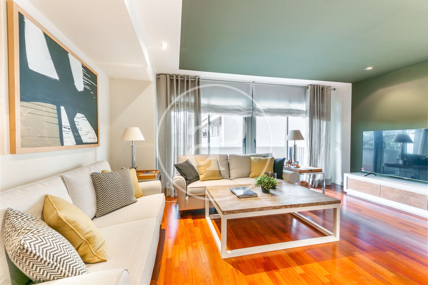 Living room of Flat to rent in L'Hospitalet de Llobregat  with Air Conditioner, Heating and Furnished