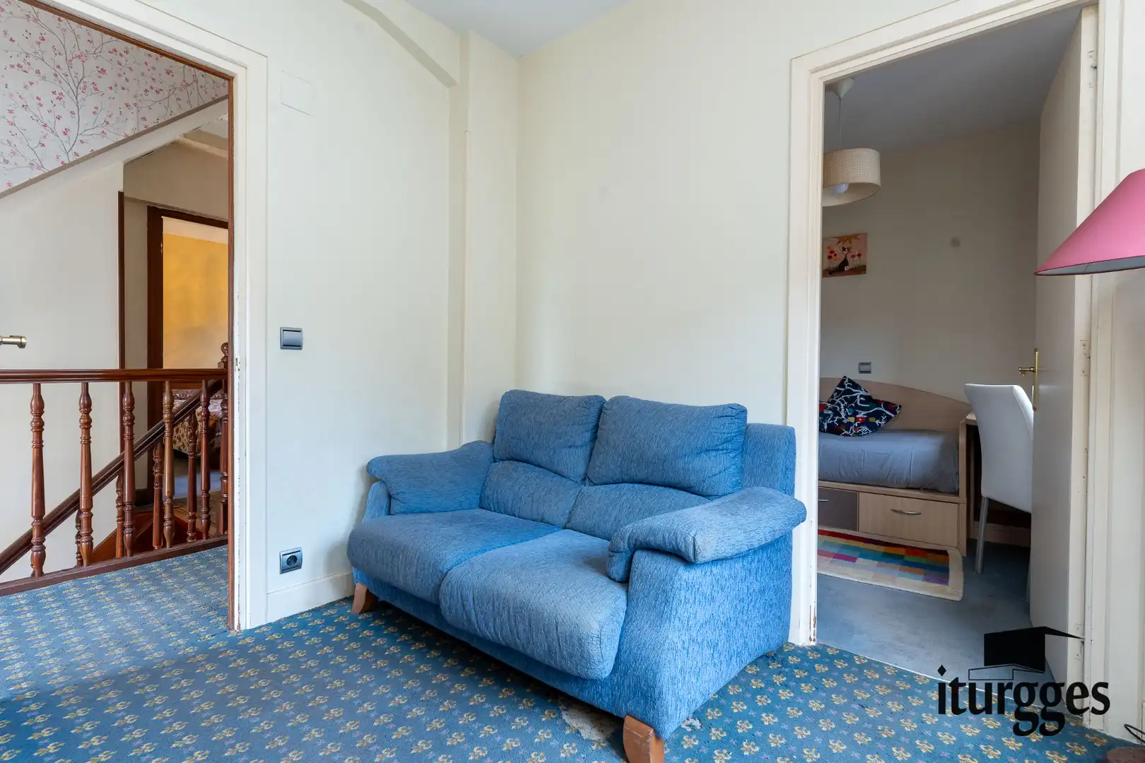 Sala de estar de Casa adosada en venta en Gernika-Lumo con Jardín privado, Amueblado y Horno