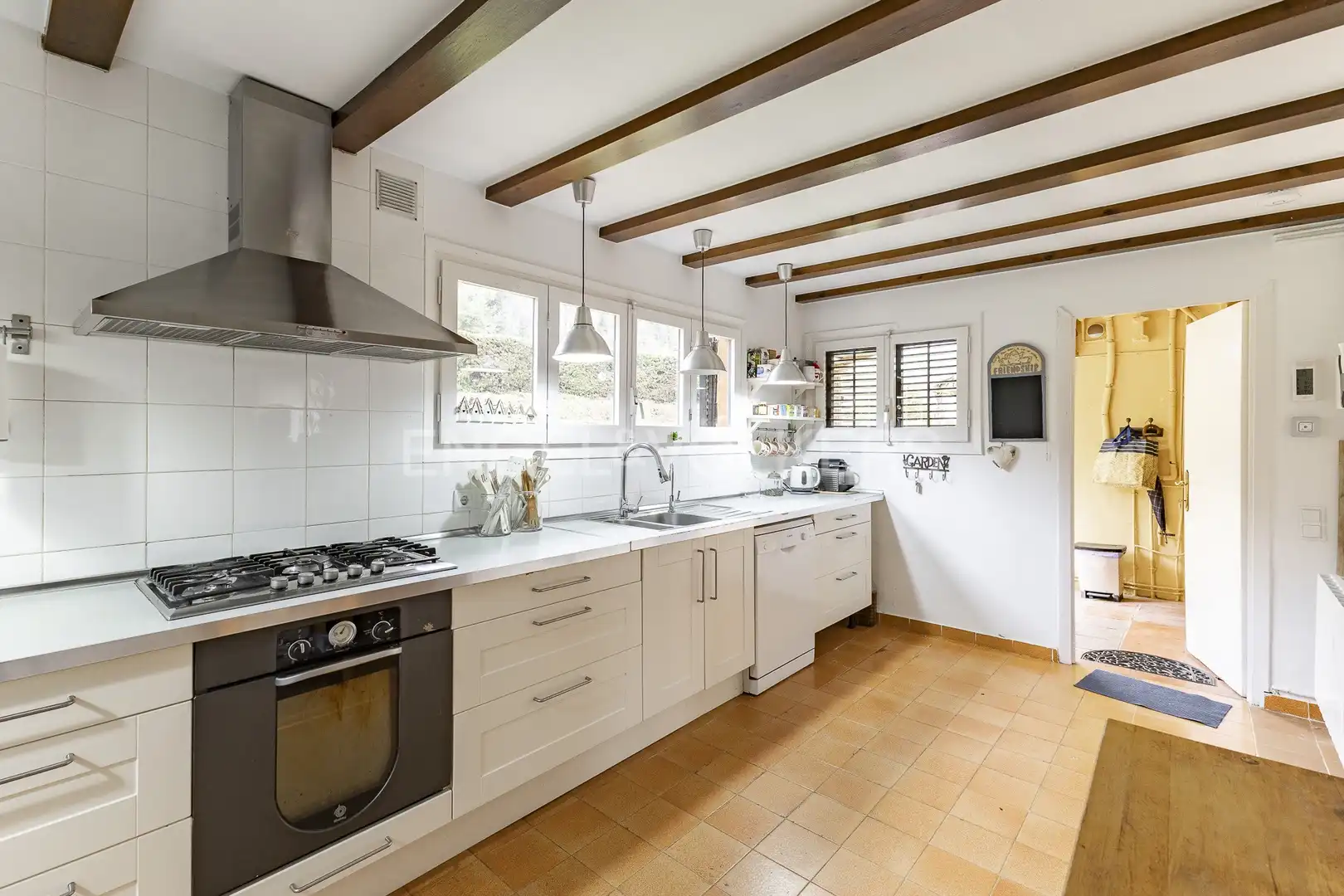 Cocina de Finca rústica en venta en Arenys de Munt con Aire acondicionado, Calefacción y Jardín privado