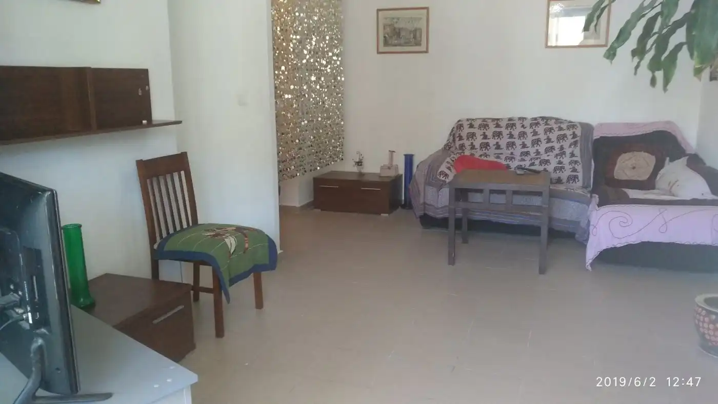 Living room of Flat for rent in Villajoyosa / La Vila Joiosa  with Air Conditioner, Private garden and Terrace