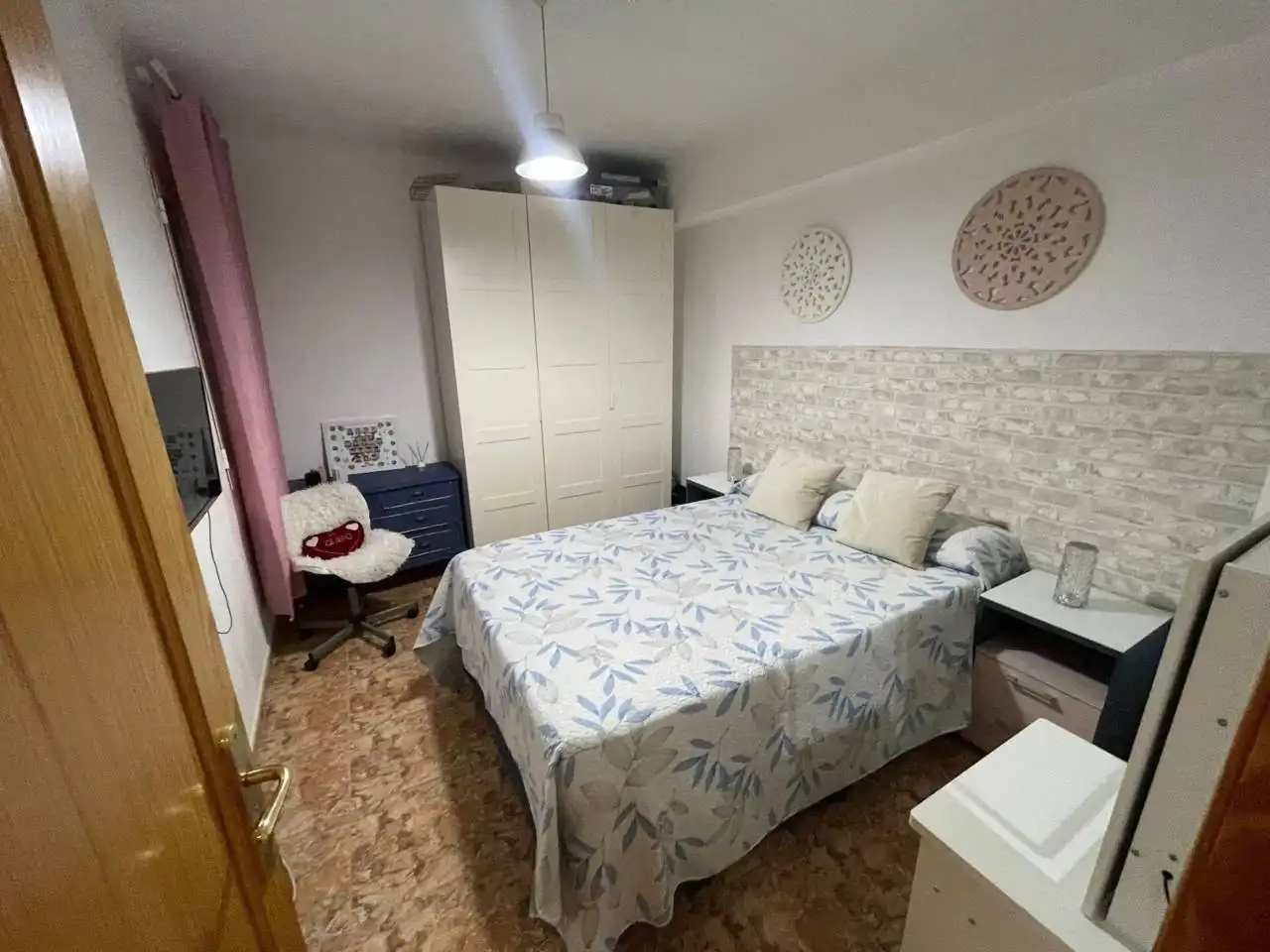 Schlafzimmer von Wohnung zum Verkauf in  Palma de Mallorca mit Klimaanlage und Balkon