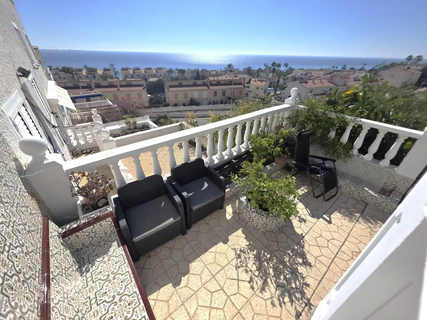 Terrassa de Casa adosada en venda en Santa Pola amb Aire condicionat, Calefacció i Jardí privat