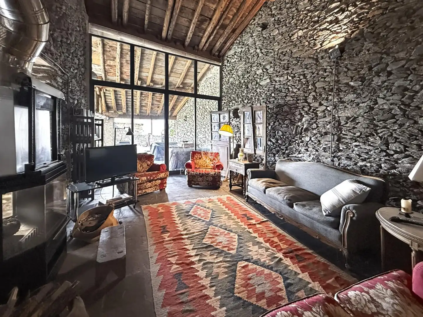 Sala de estar de Finca rústica en venta en Guils de Cerdanya con Calefacción, Jardín privado y Trastero