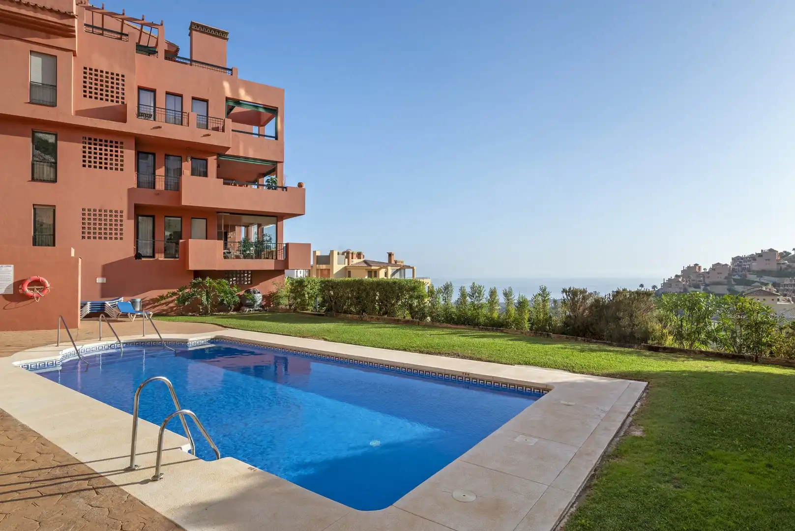 Swimming pool of Ground floor for sale in Mijas  with Air Conditioner, Terrace and Swimming Pool