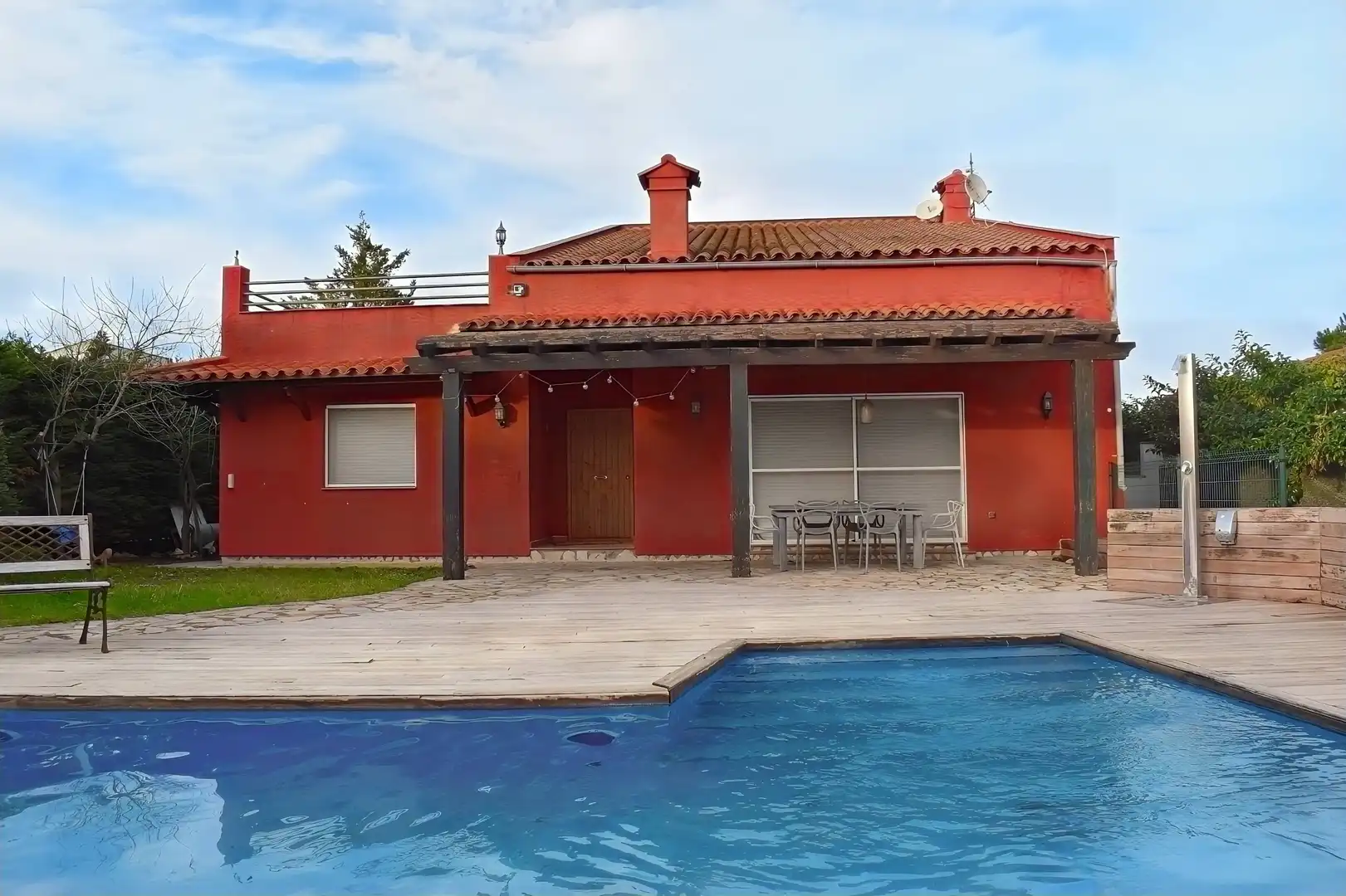 Swimming pool of Houses for sale in Torroella de Fluvià  with Air Conditioner, Heating and Private garden