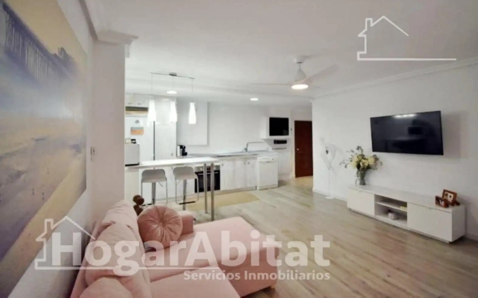 Living room of Flat for sale in Cullera  with Air Conditioner, Heating and Furnished