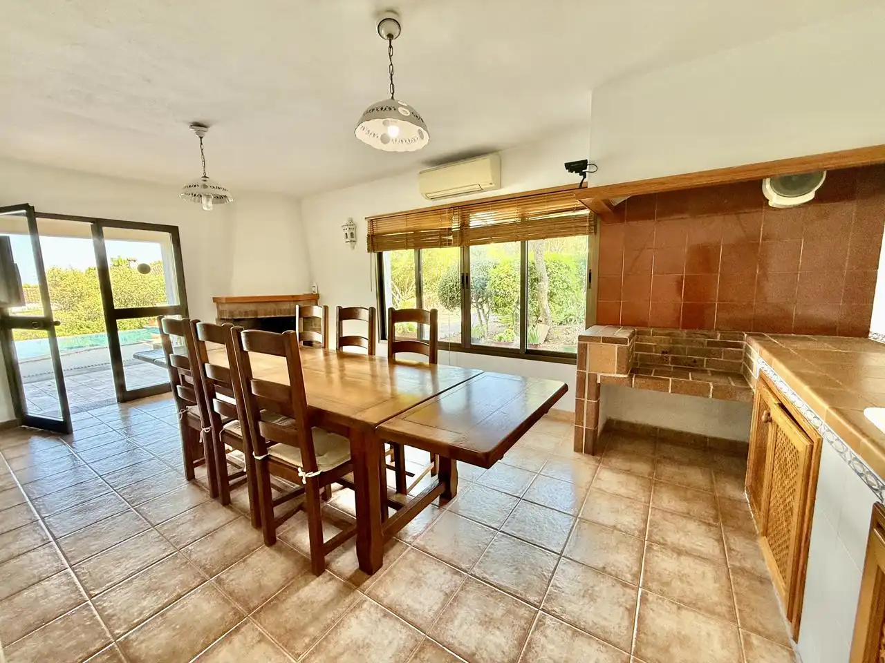 Comedor de Casa o chalet de alquiler en Esporles con Aire acondicionado, Jardín privado y Terraza