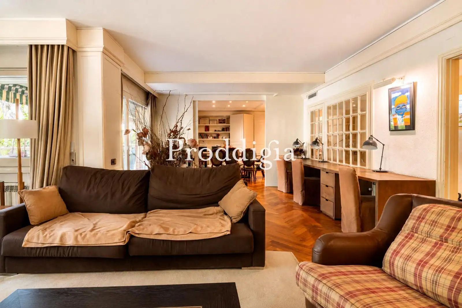 Sala de estar de Piso en venta en Sant Cugat del Vallès con Calefacción, Jardín privado y Terraza