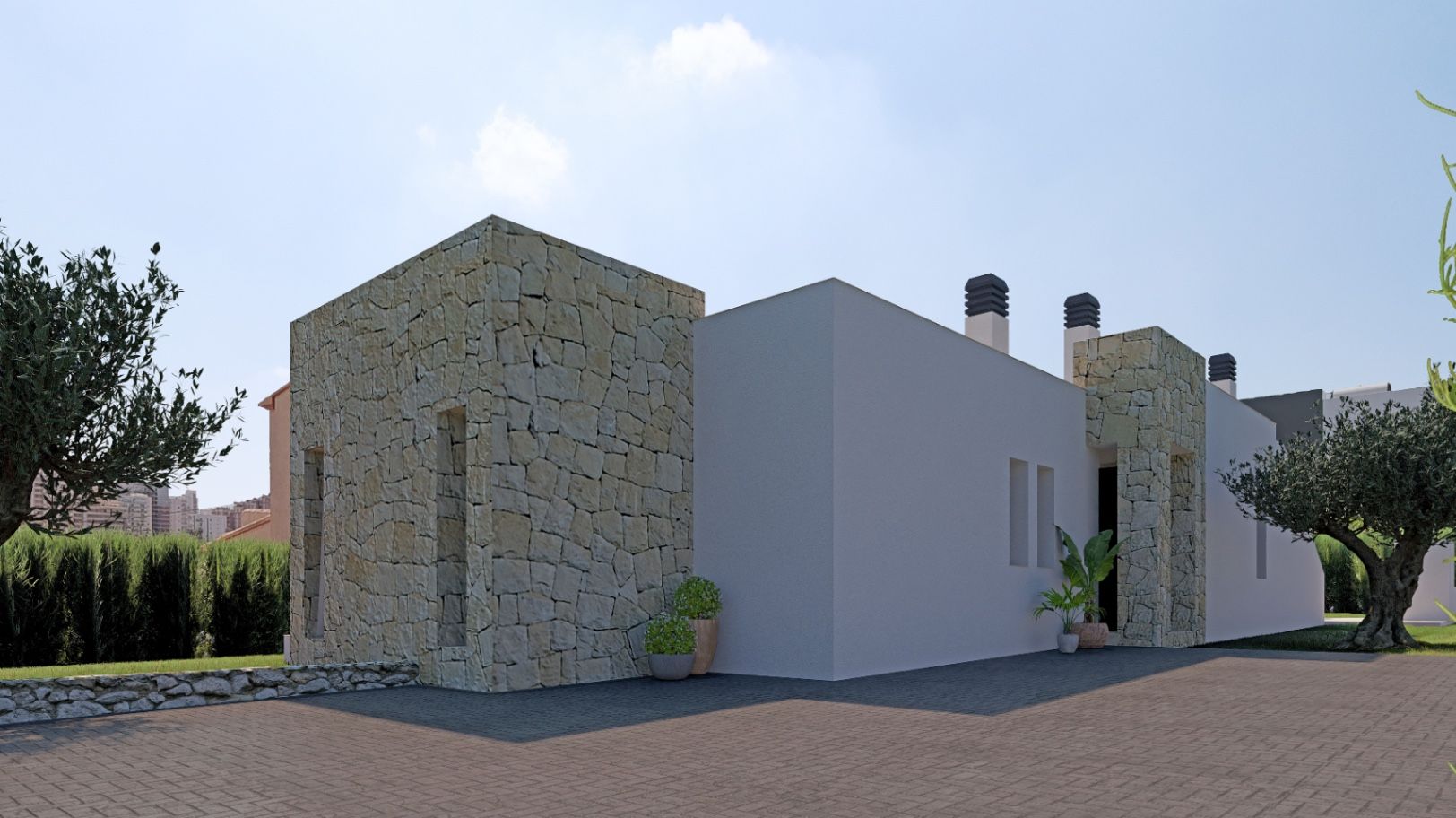 Vista exterior de Casa o xalet en venda en Calpe / Calp amb Aire condicionat, Calefacció i Jardí privat