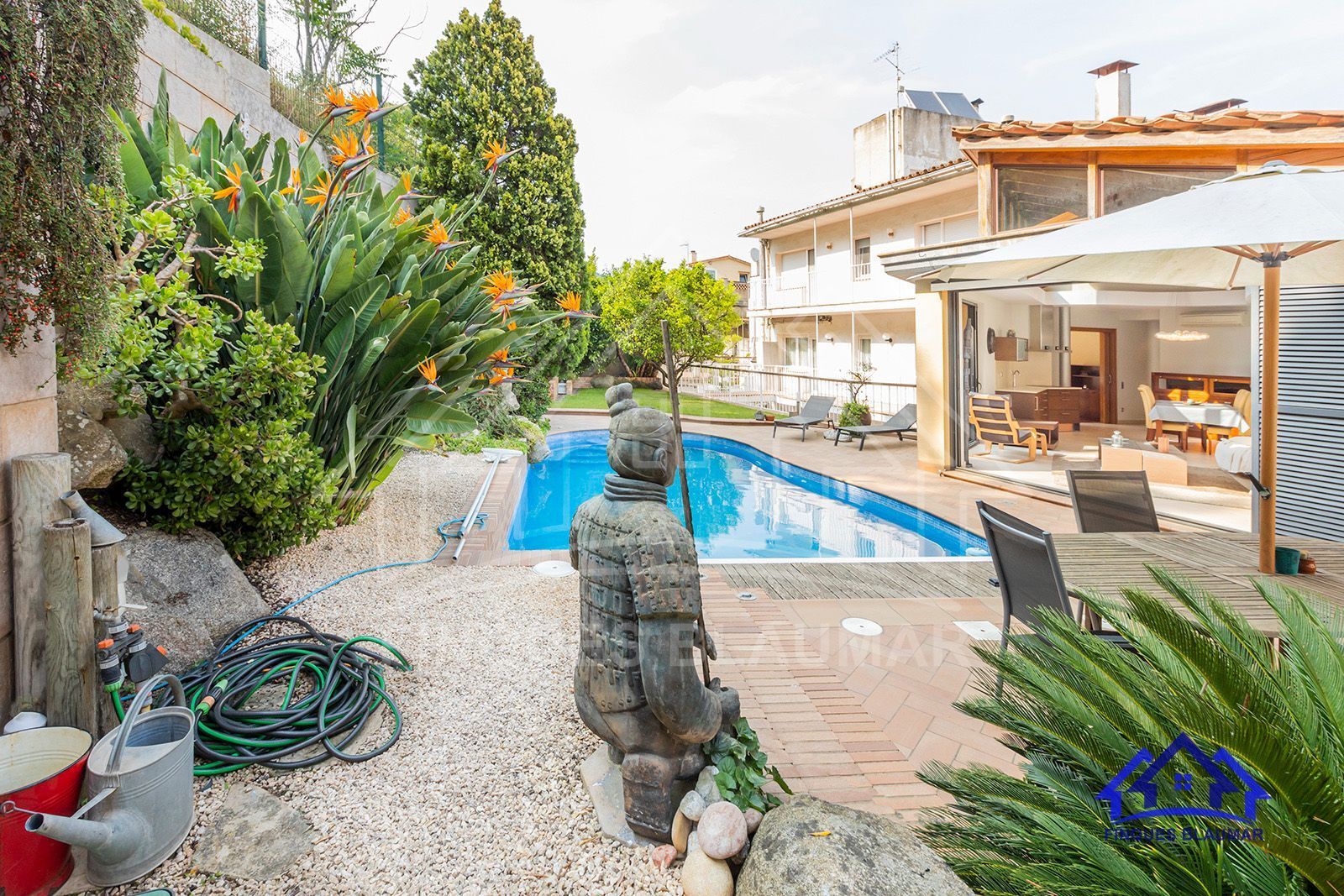 Garden of Flat to rent in Arenys de Munt  with Air Conditioner, Heating and Private garden