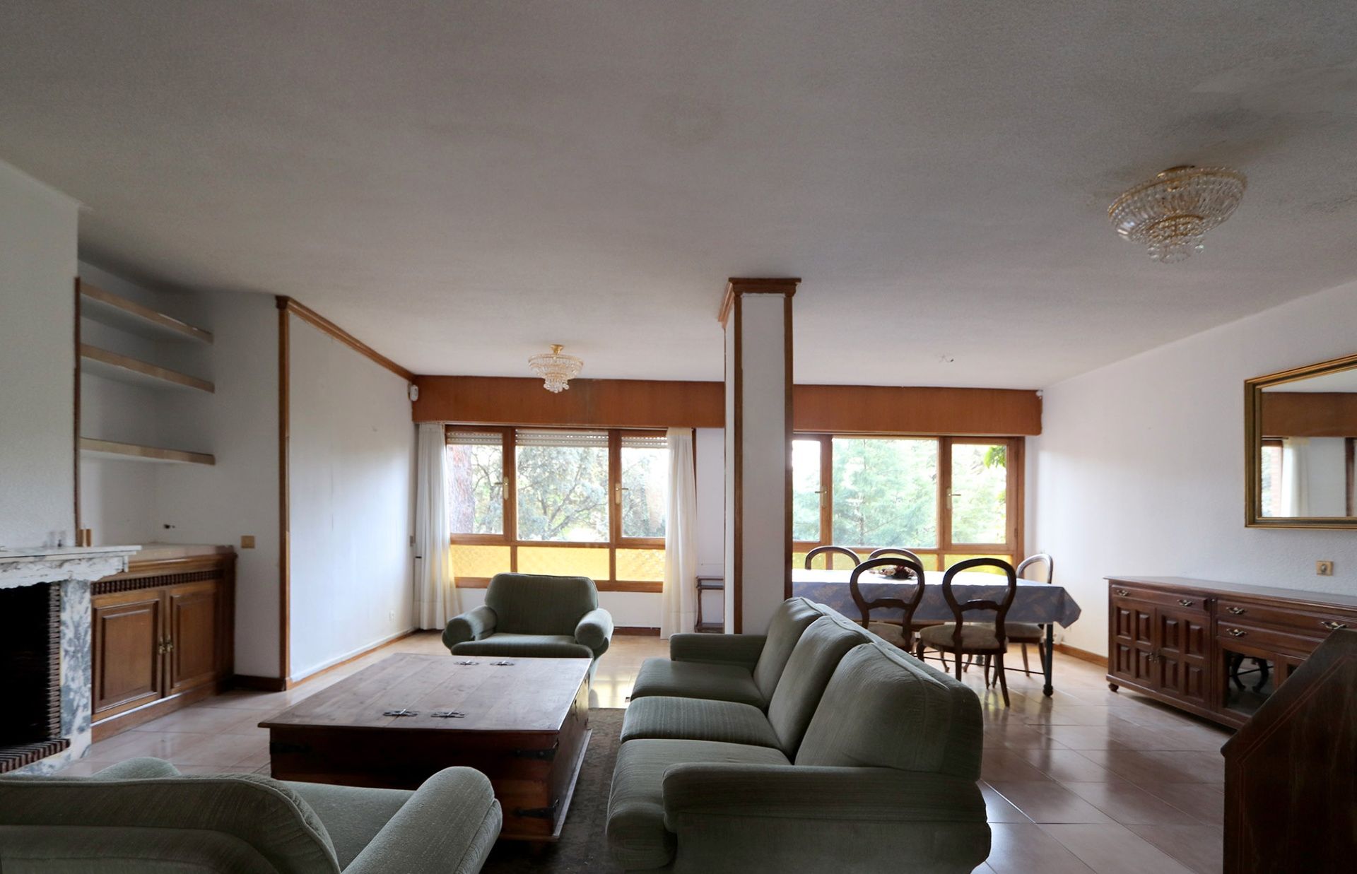 Sala d'estar de Casa o xalet en venda en Hoyo de Manzanares amb Calefacció, Jardí privat i Terrassa