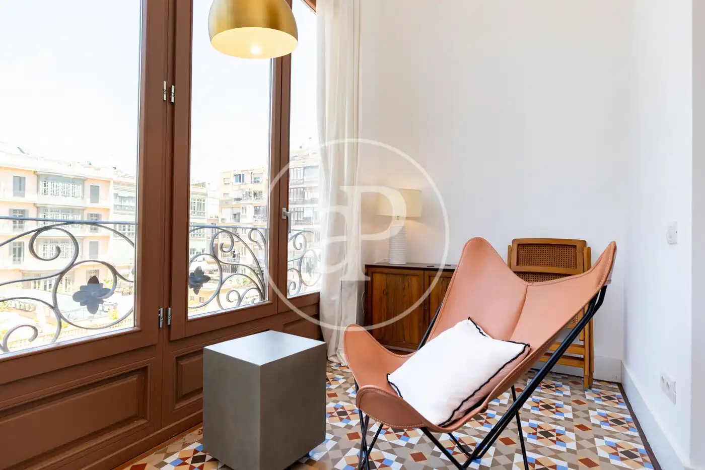 Wohnzimmer von Wohnung zur Miete in Barcelona mit Klimaanlage, Heizung und Möbliert