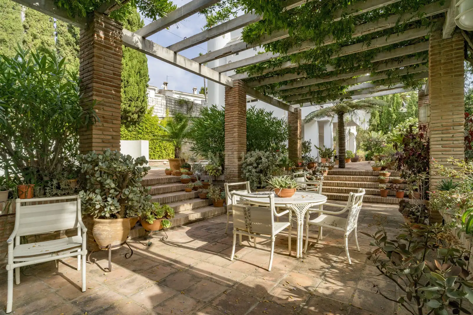 Terrassa de Casa o xalet en venda en Mijas amb Aire condicionat, Jardí privat i Traster