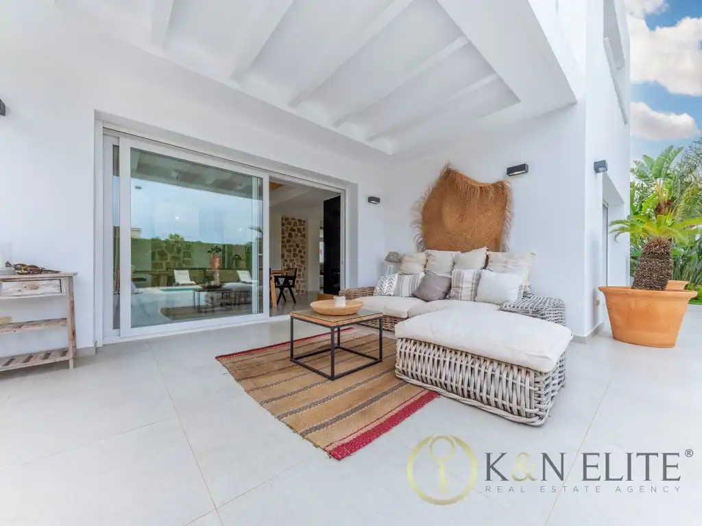 Terrassa de Casa o xalet de lloguer en Dénia amb Aire condicionat, Jardí privat i Terrassa