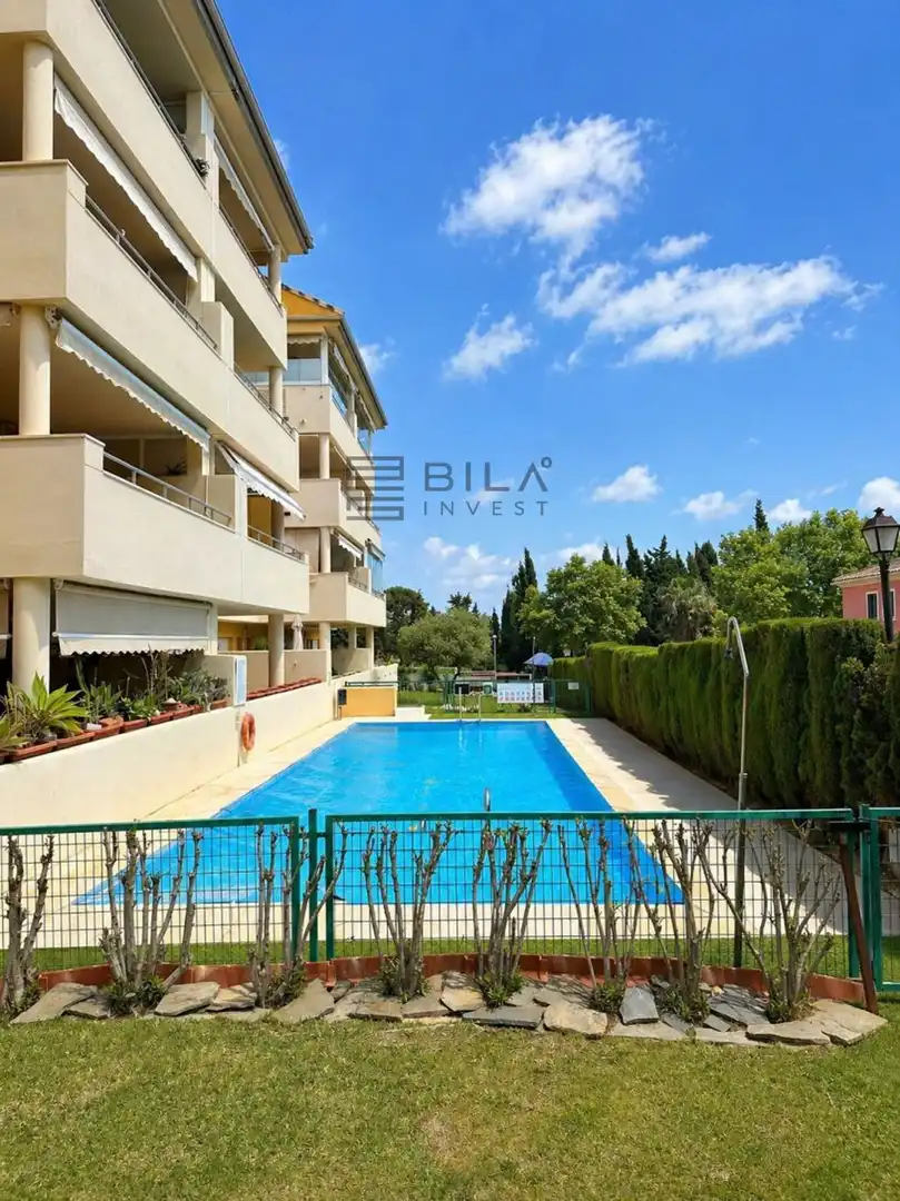 Exterior view of Flat for sale in Marbella  with Air Conditioner, Terrace and Swimming Pool