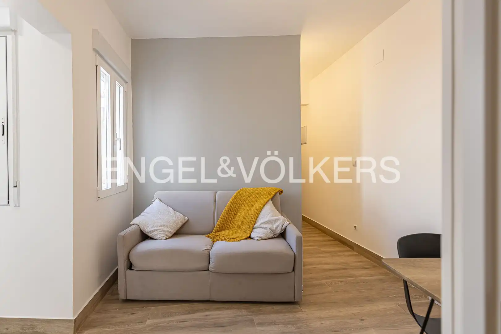 Wohnzimmer von Wohnung zur Miete in Madrid mit Klimaanlage, Heizung und Möbliert