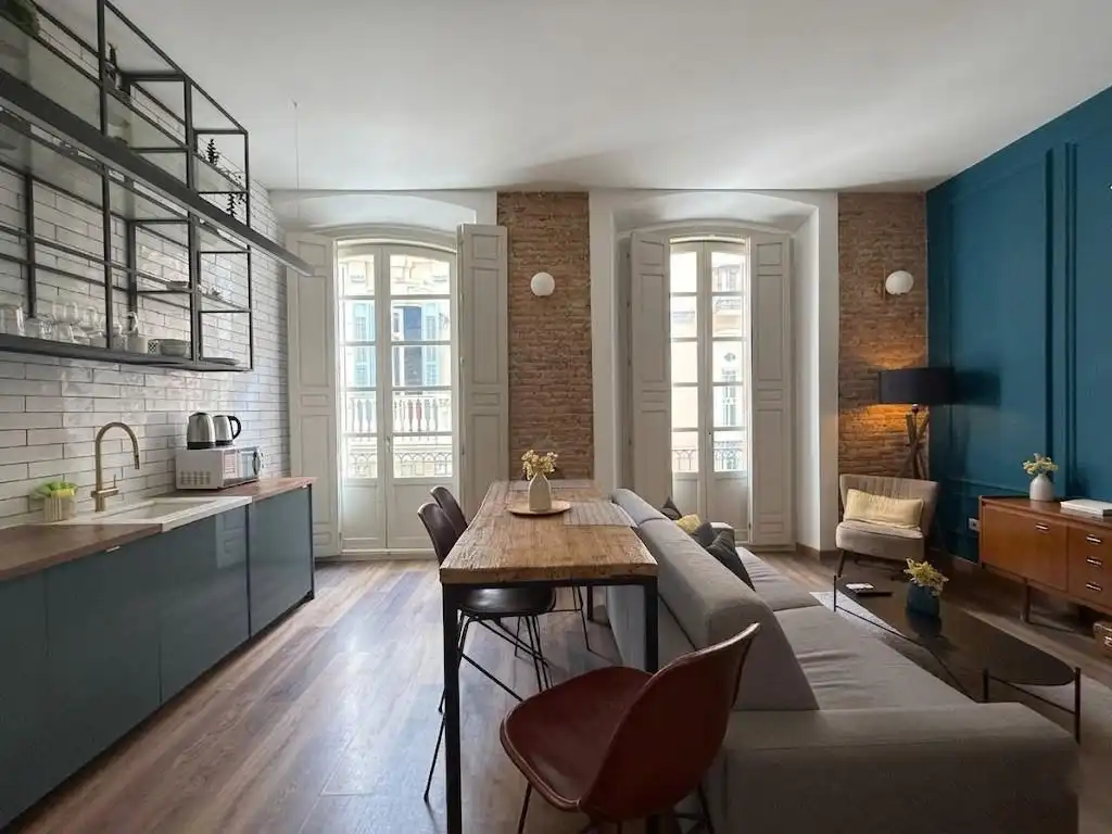 Wohnzimmer von Wohnung zum Verkauf in Málaga Capital mit Klimaanlage, Terrasse und Möbliert