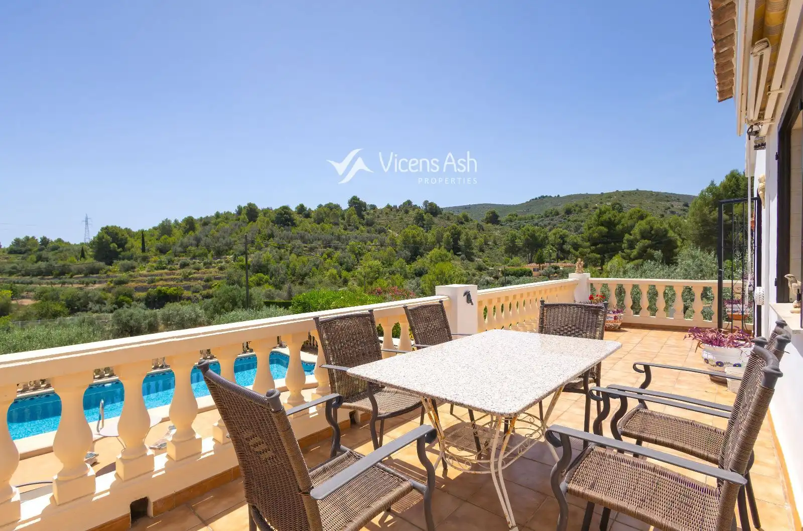 Terrace of Houses for sale in Gata de Gorgos  with Air Conditioner, Heating and Storage room