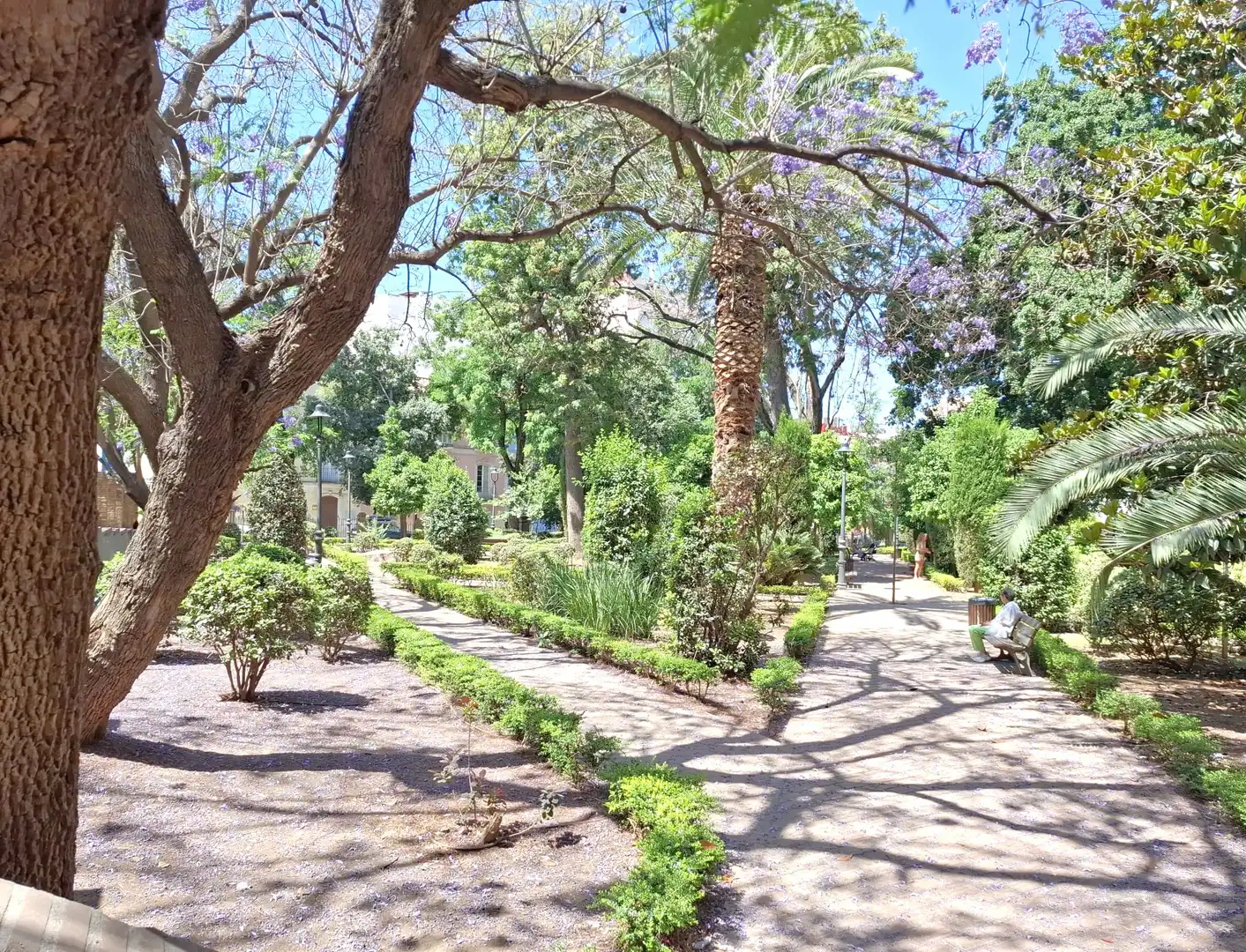 Jardí de Pis de lloguer en Málaga amb Aire condicionat, Moblat i Forn