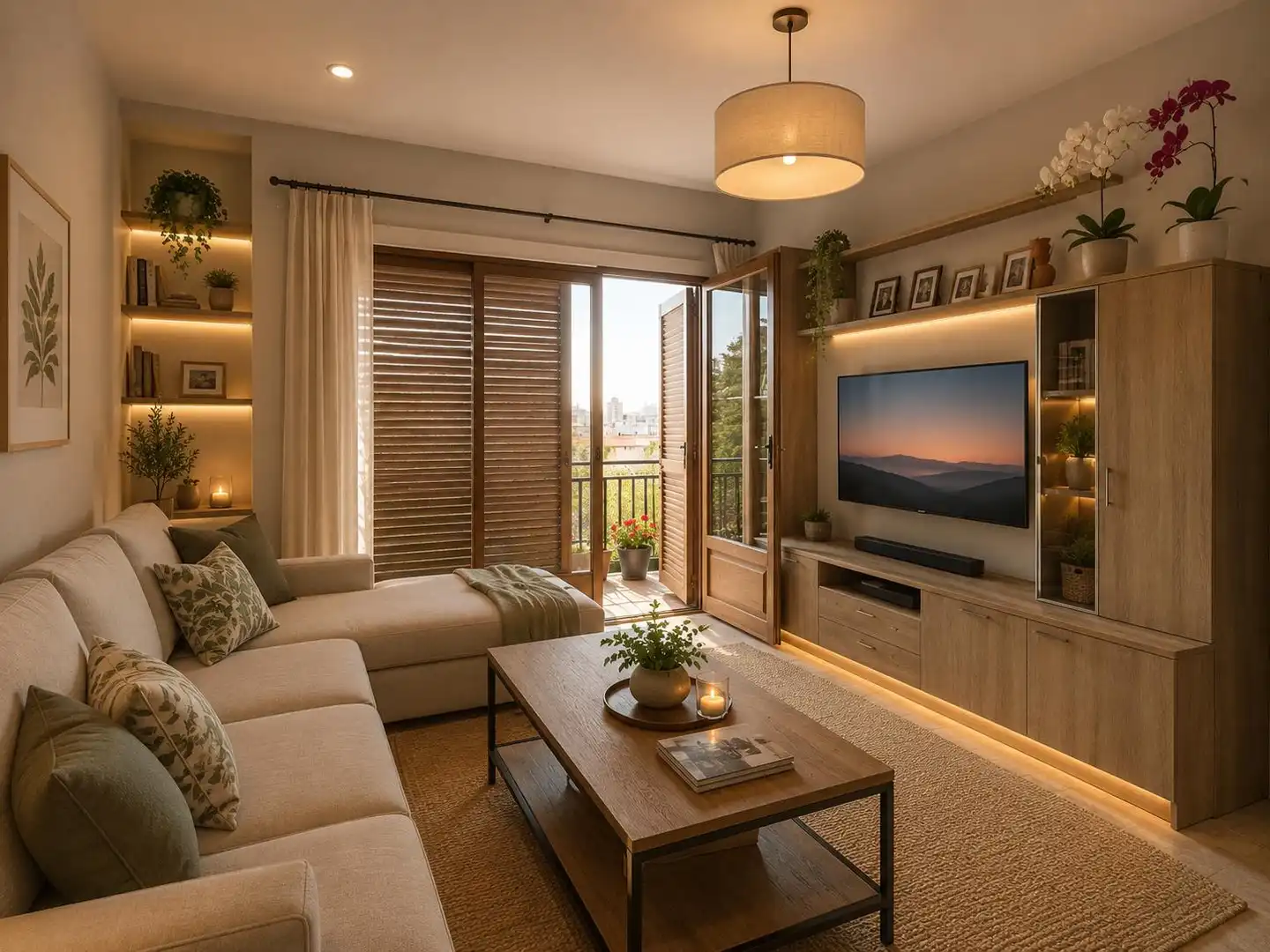 Living room of Flat for sale in Figueres  with Storage room and Balcony