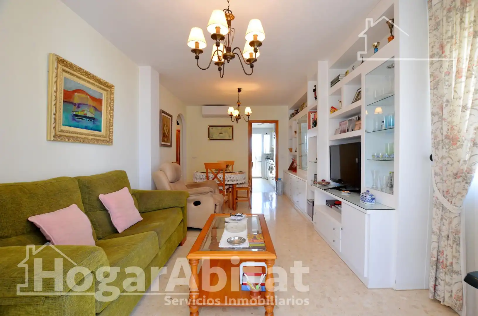 Sala d'estar de Àtic en venda en Daimús amb Aire condicionat, Calefacció i Terrassa