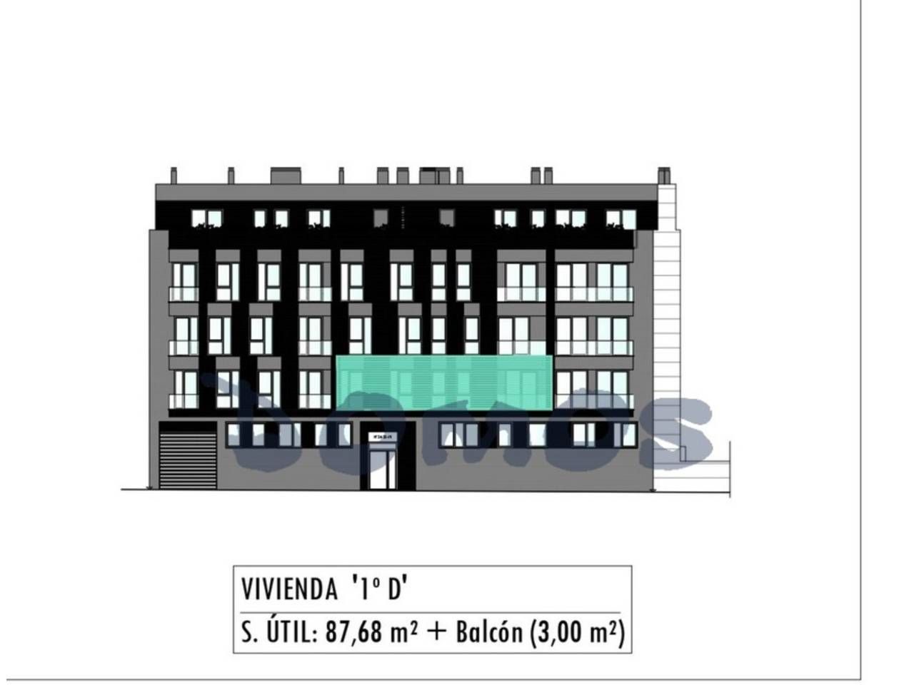 Exterior view of Flat for sale in Lugo Capital  with Storage room and Balcony