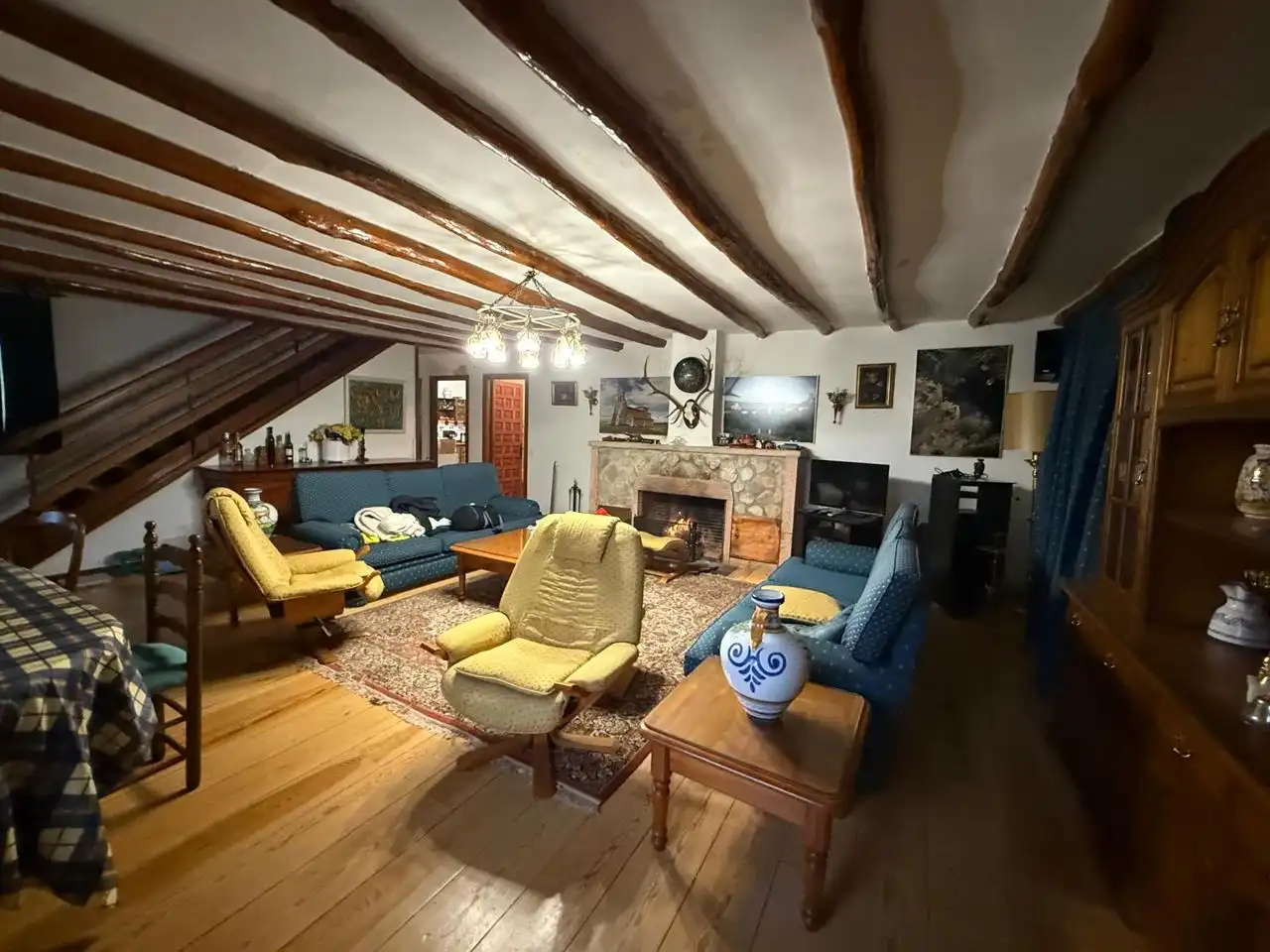 Sala de estar de Casa o chalet en venta en Castillejo de Mesleón con Calefacción, Jardín privado y Terraza