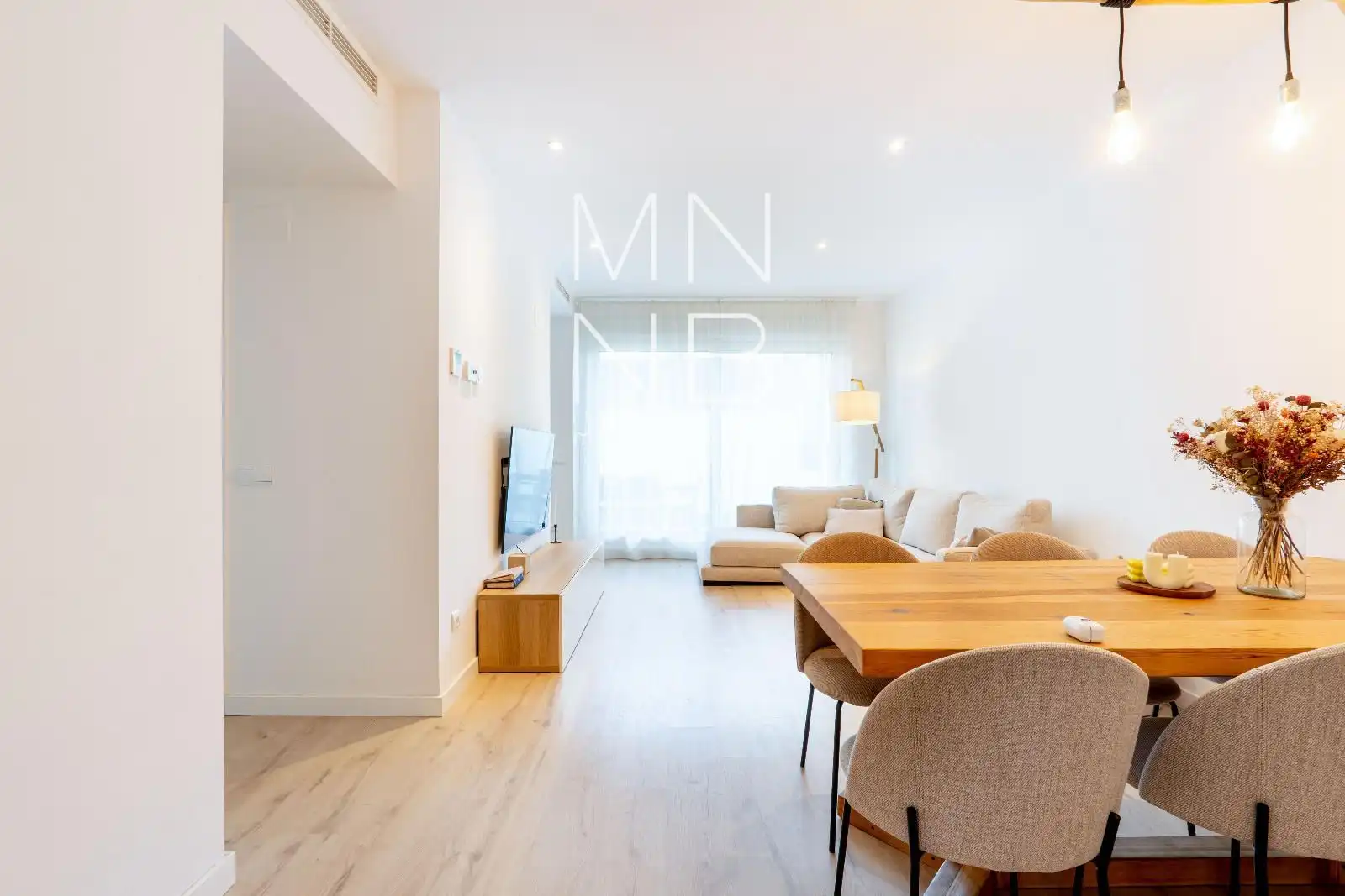 Sala de estar de Piso en venta en Sant Andreu de Llavaneres con Aire acondicionado, Calefacción y Trastero