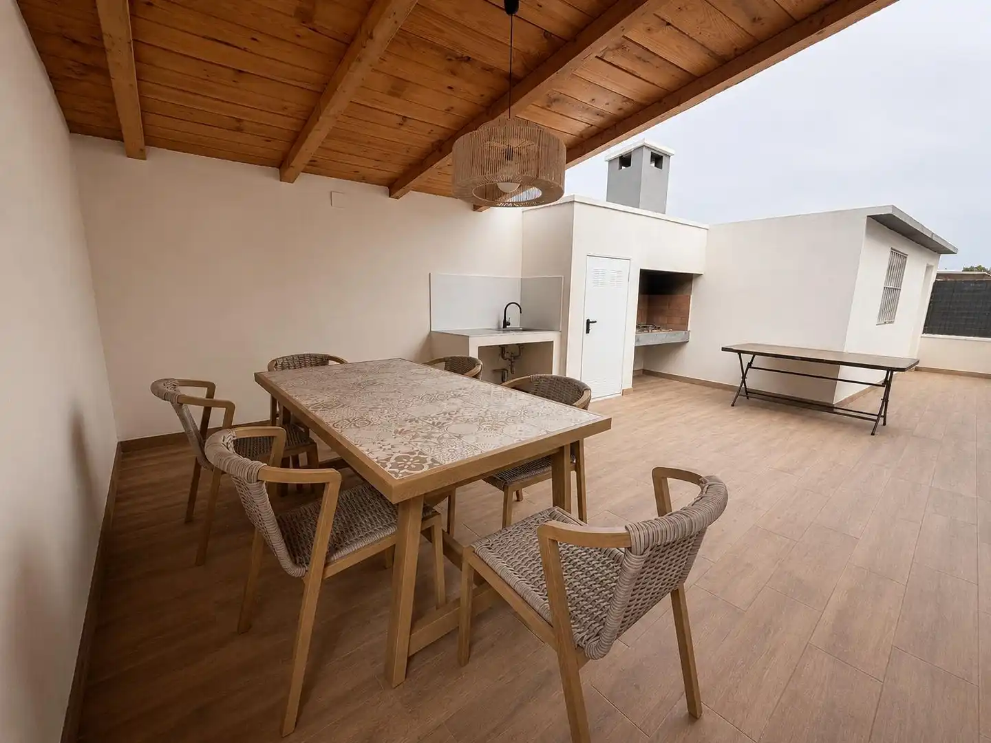 Terrasse von Haus oder Chalet zur Miete in Bétera mit Klimaanlage, Abstellraum und Schwimmbad