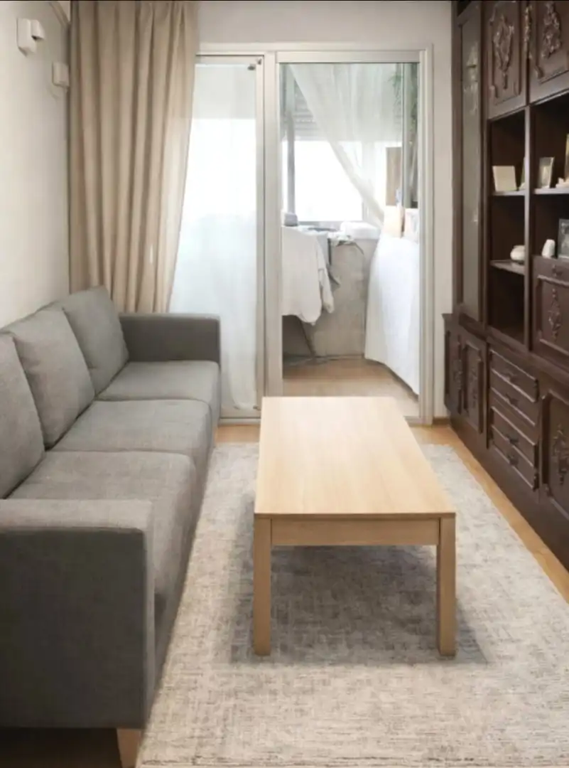 Living room of Flat for sale in Madrid  with Terrace and Furnished