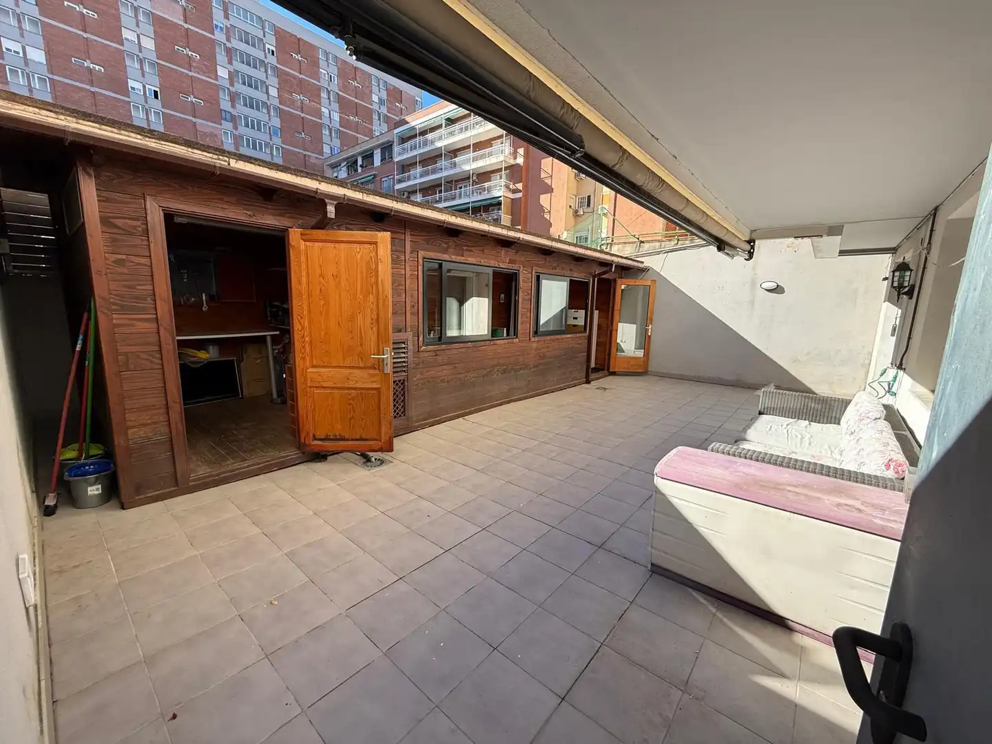 Terrace of Flat for rent in Barcelona  with Air Conditioner, Heating and Parquet flooring