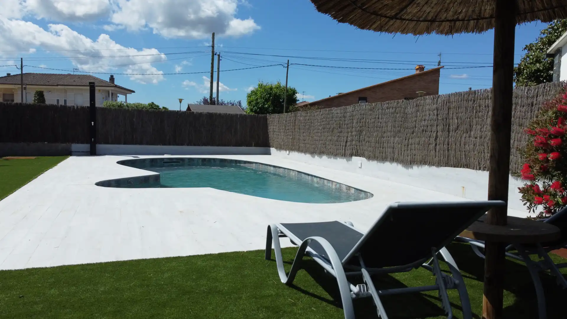 Swimming pool of Houses for sale in Sant Antoni de Vilamajor  with Air Conditioner, Heating and Private garden