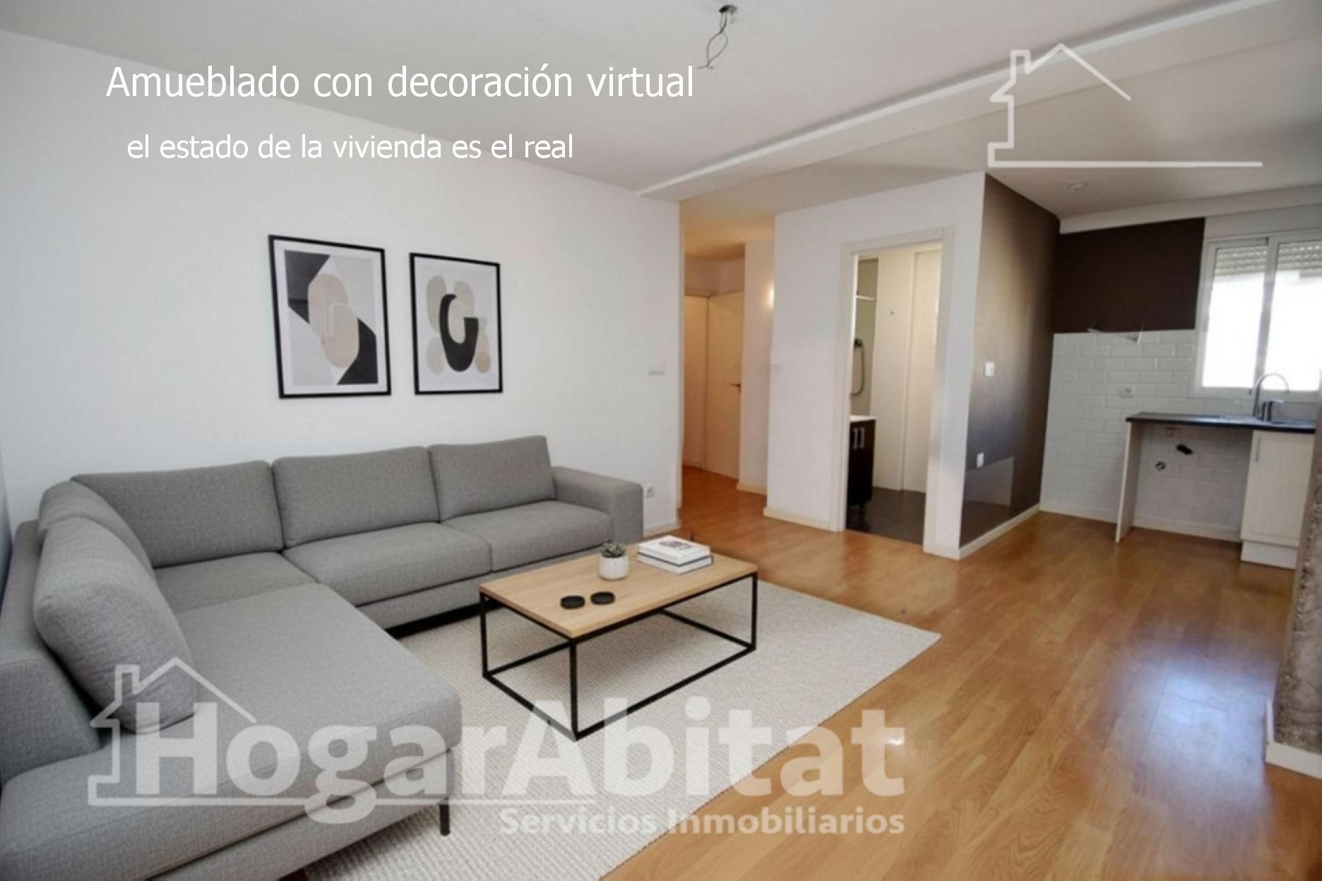 Sala d'estar de Pis en venda en  Valencia Capital amb Parquet