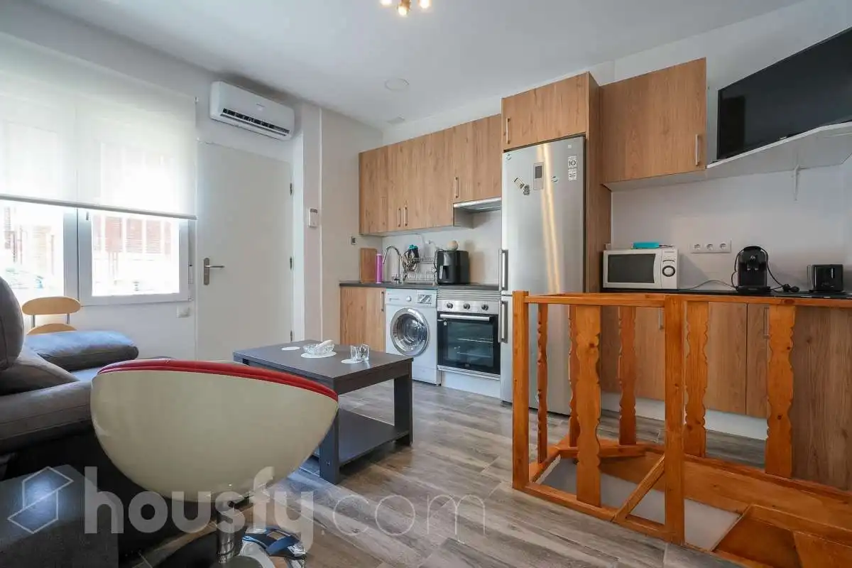 Kitchen of Flat for sale in Madrid  with Air Conditioner, Storage room and Furnished