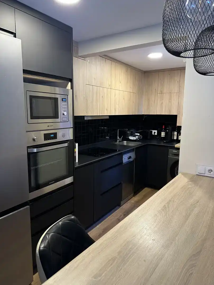 Cuina de Pis en venda en Alpedrete amb Aire condicionat, Jardí privat i Parquet