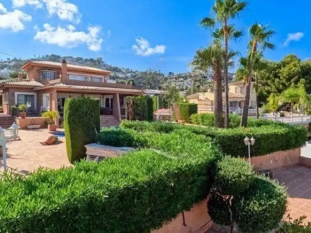 Vista exterior de Casa o chalet en venta en Moraira con Aire acondicionado, Calefacción y Jardín privado