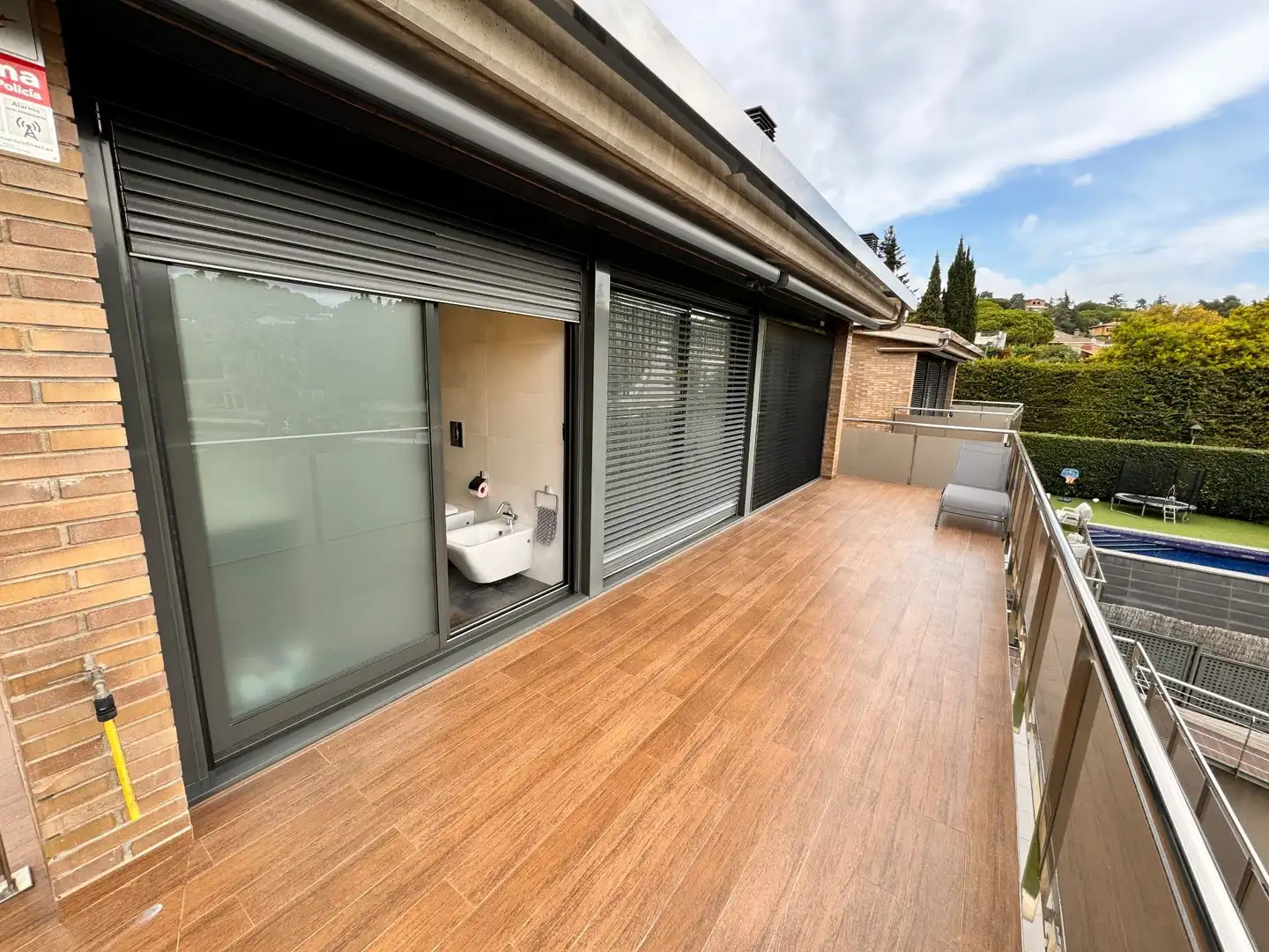 Terraza de Casa o chalet en venta en Vallromanes con Aire acondicionado, Calefacción y Jardín privado