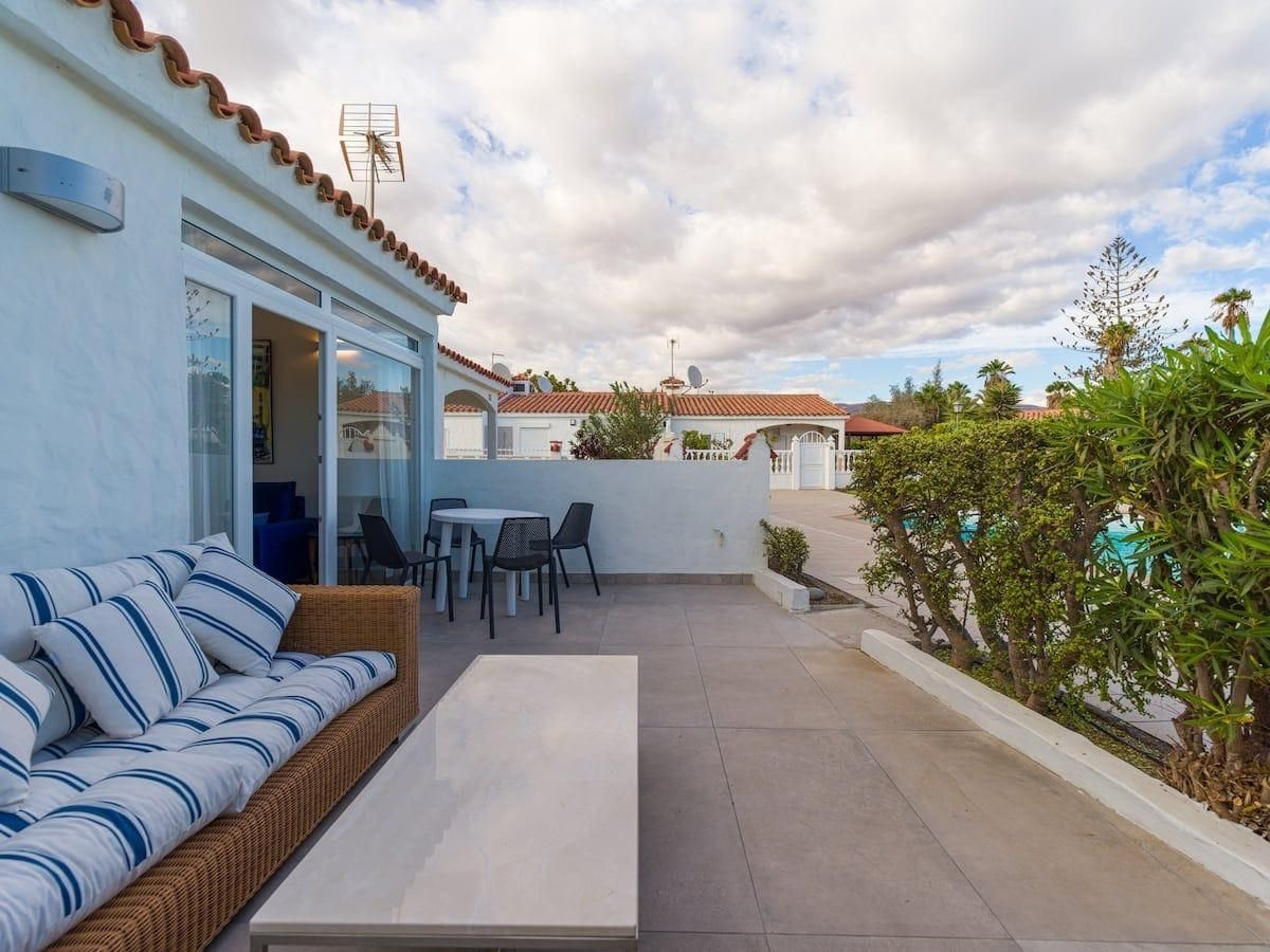 Terrassa de Casa o xalet de lloguer en San Bartolomé de Tirajana amb Aire condicionat, Terrassa i Moblat