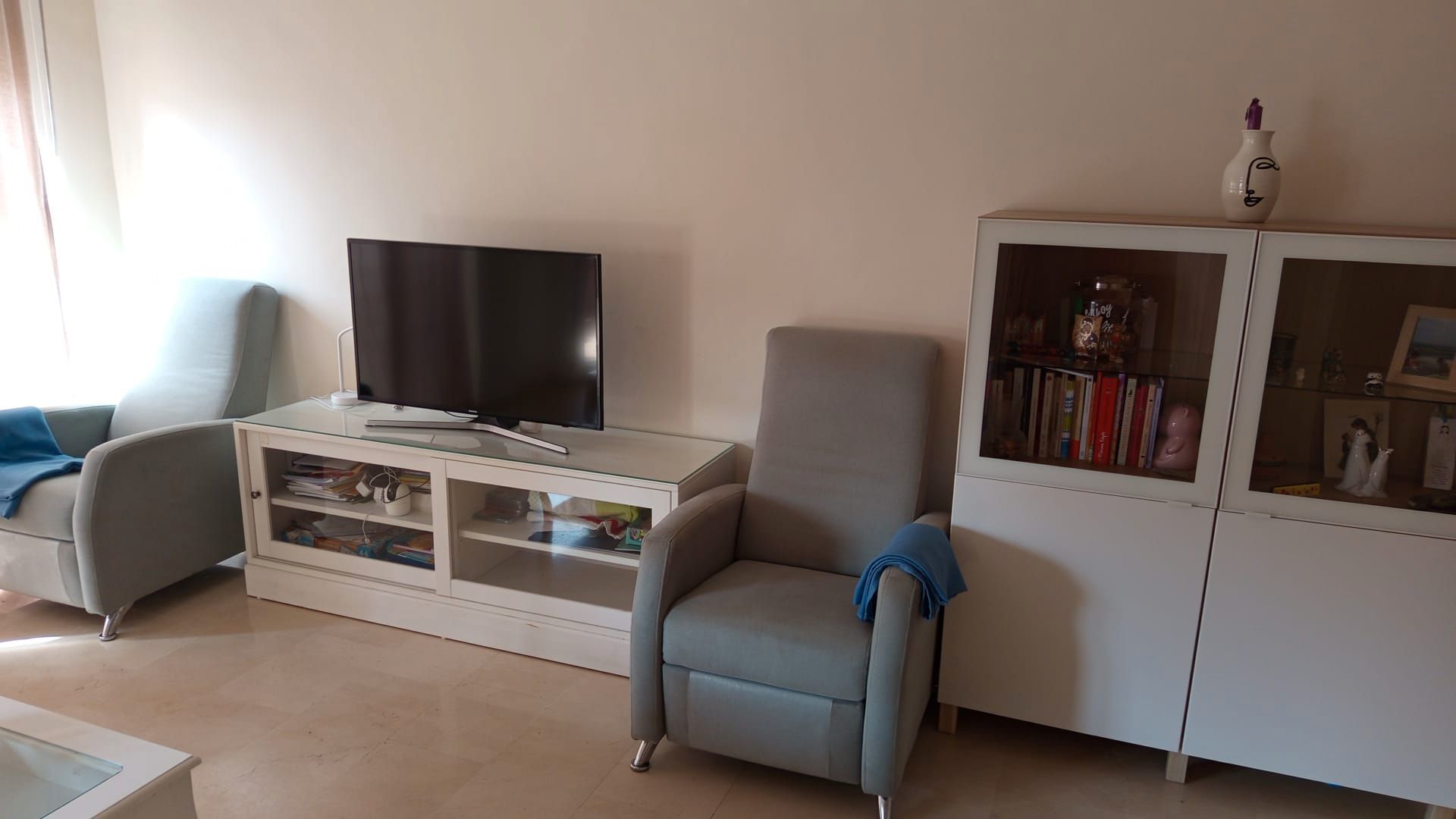 Living room of Flat to rent in Málaga Capital  with Terrace, Furnished and Washing machine