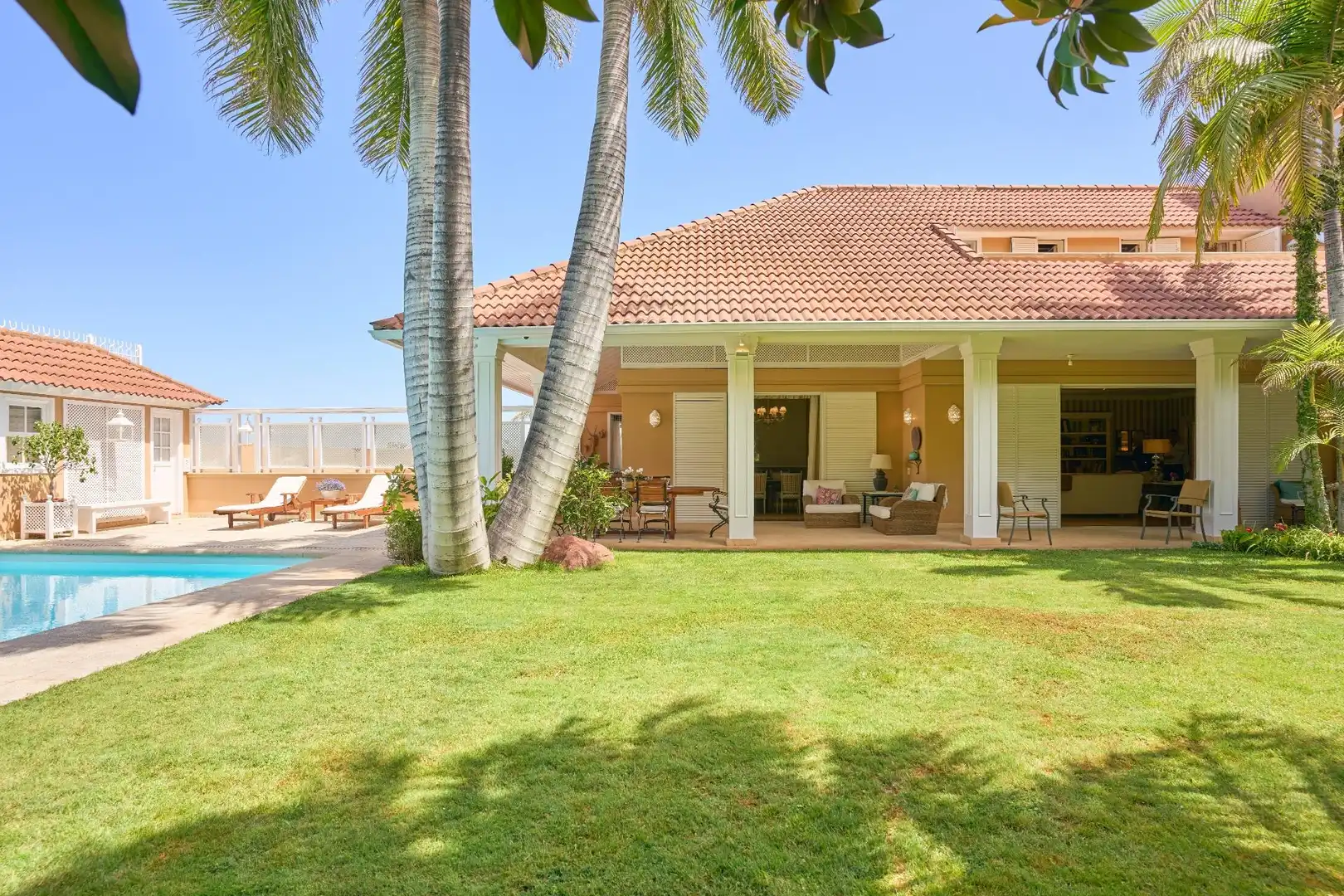 Vista exterior de Casa o chalet en venta en Santa Úrsula con Aire acondicionado, Calefacción y Jardín privado