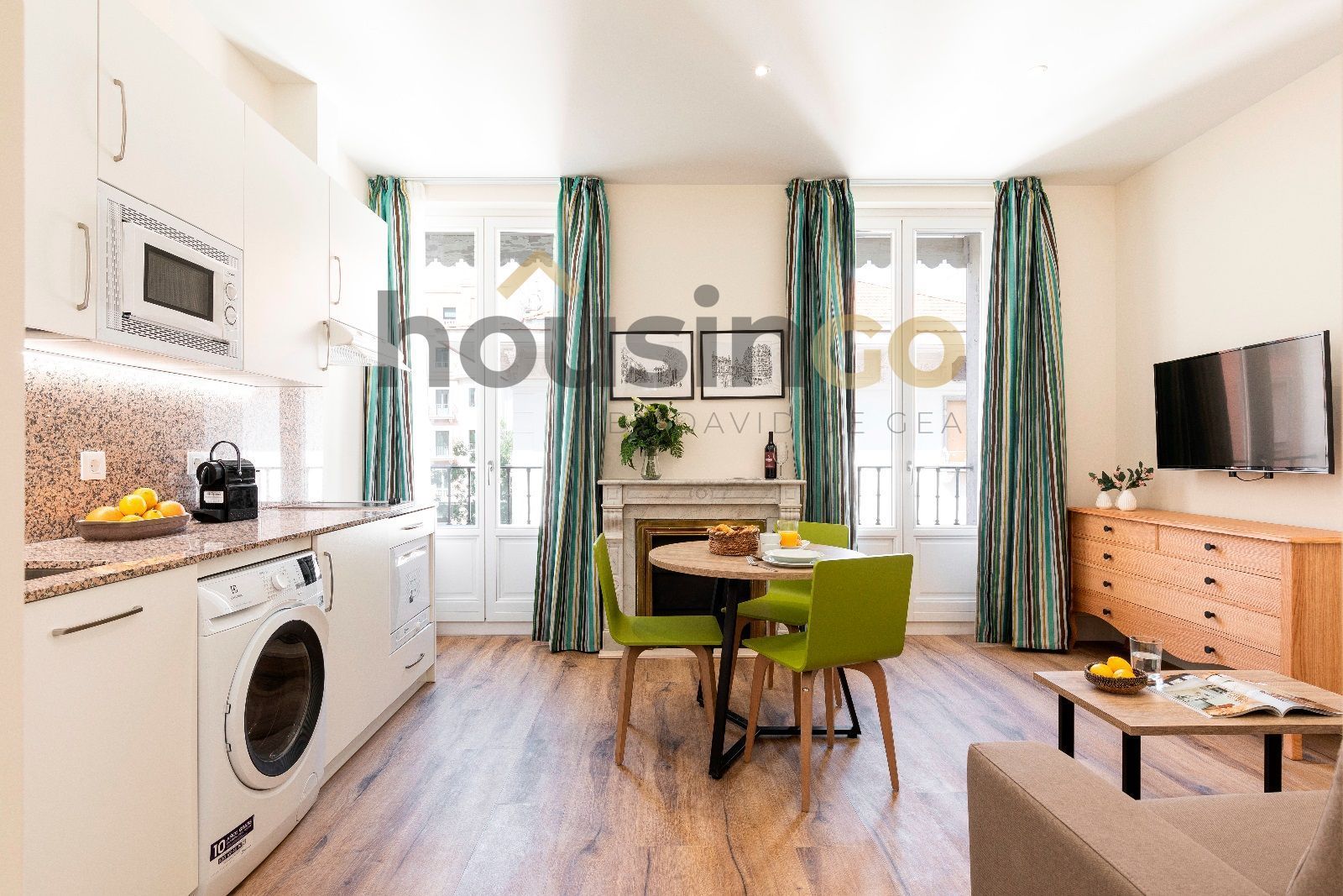 Außenansicht von Wohnung zur miete in  Madrid Capital mit Klimaanlage, Heizung und Terrasse