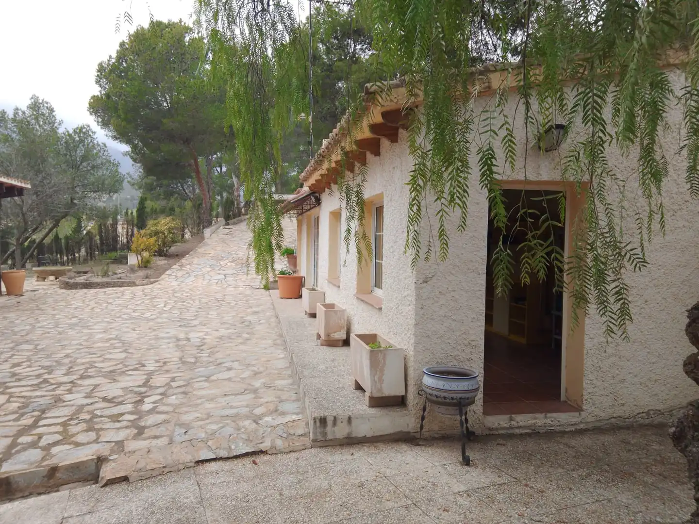 Vista exterior de Casa o xalet en venda en Tibi amb Calefacció, Jardí privat i Terrassa