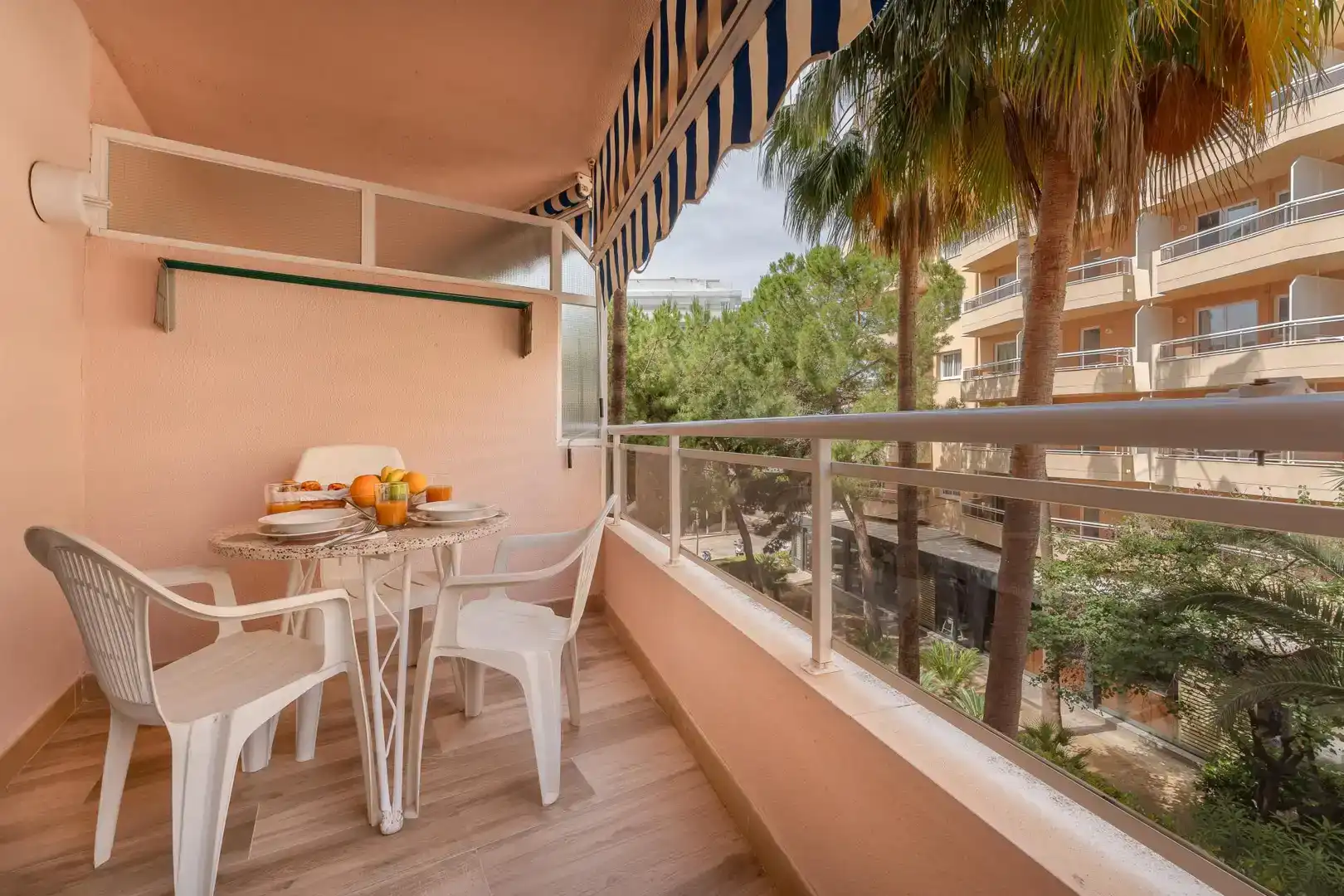 Terrace of Flat for rent in Salou  with Air Conditioner, Parquet flooring and Furnished