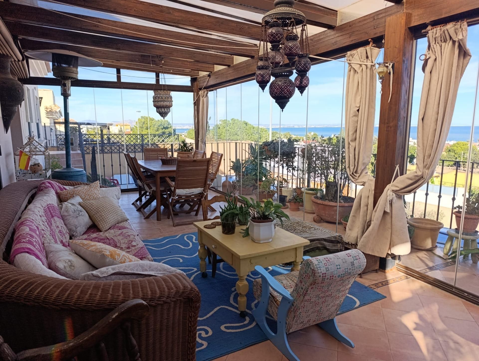 Terrassa de Casa o xalet en venda en Cartagena amb Aire condicionat, Traster i Piscina