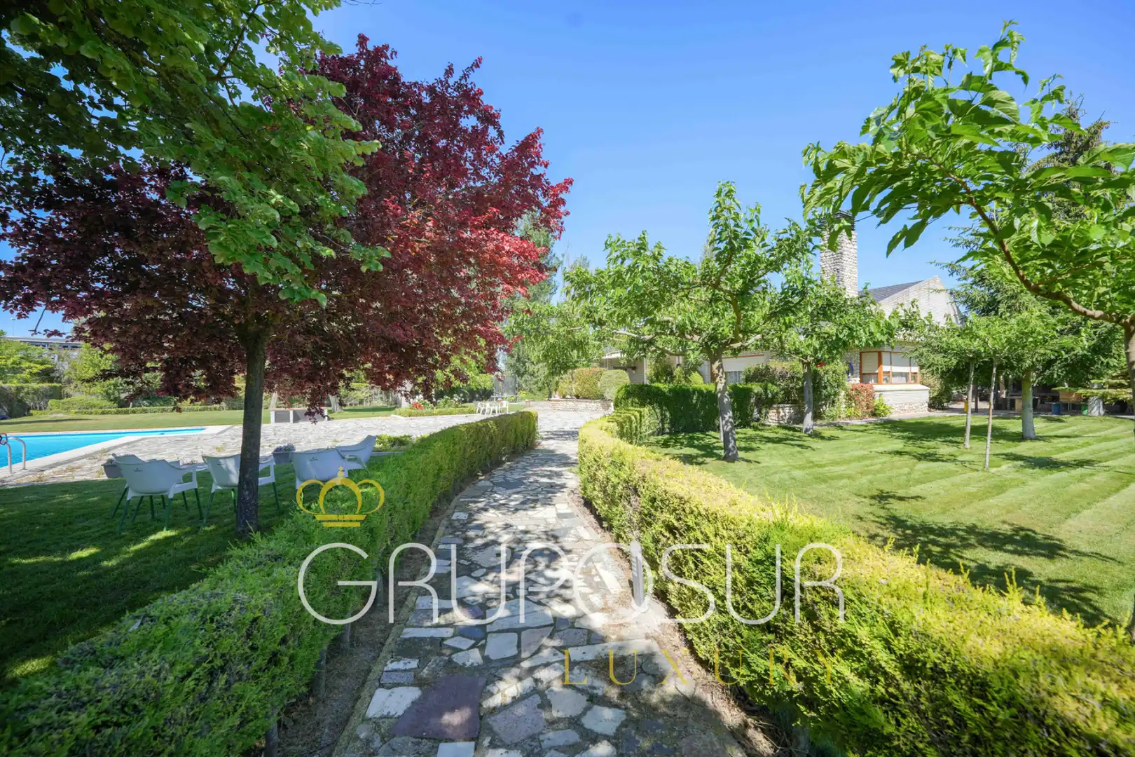Jardín de Casa o chalet en venta en Villanubla con Aire acondicionado, Calefacción y Jardín privado