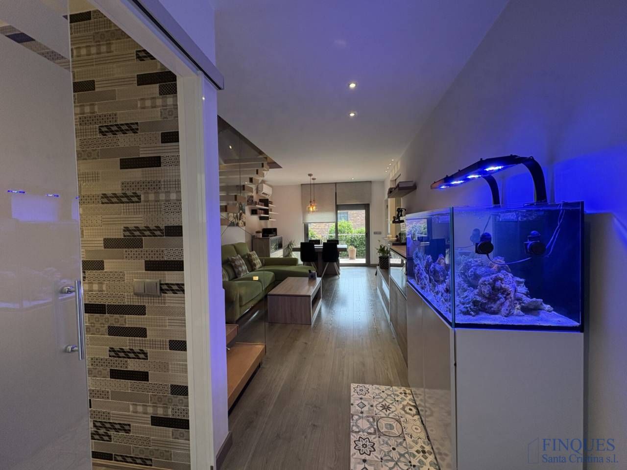 Living room of Single-family semi-detached for sale in Santa Cristina d'Aro  with Air Conditioner, Heating and Private garden