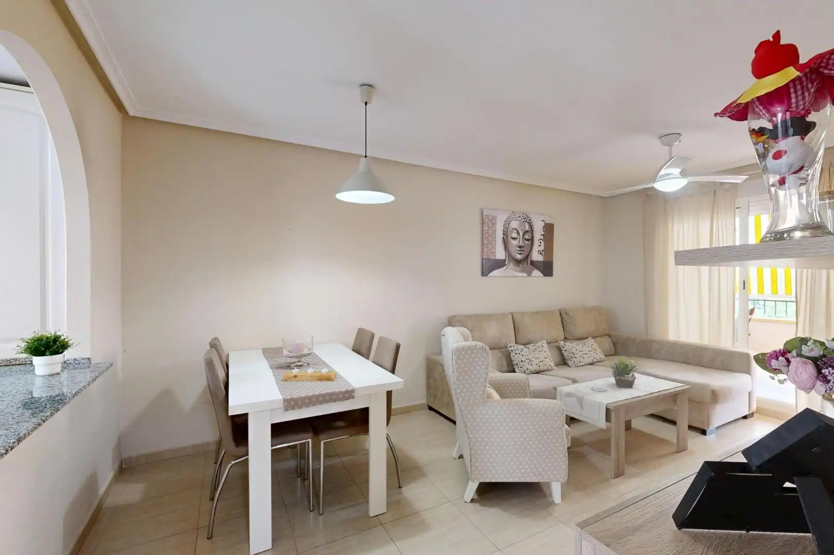 Sala de estar de Apartamento en venta en Cartagena con Aire acondicionado, Calefacción y Jardín privado