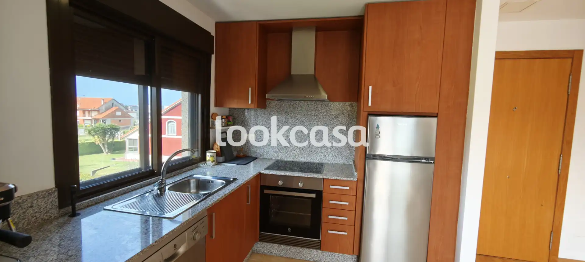Cocina de Ático en venta en Sanxenxo con Calefacción, Jardín privado y Parquet
