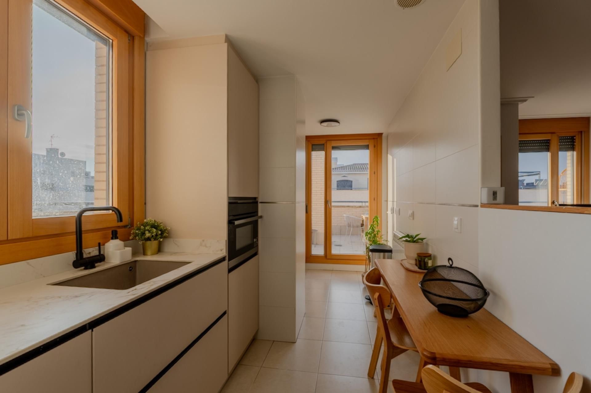 Kitchen of Attic for sale in Lardero  with Heating, Parquet flooring and Terrace