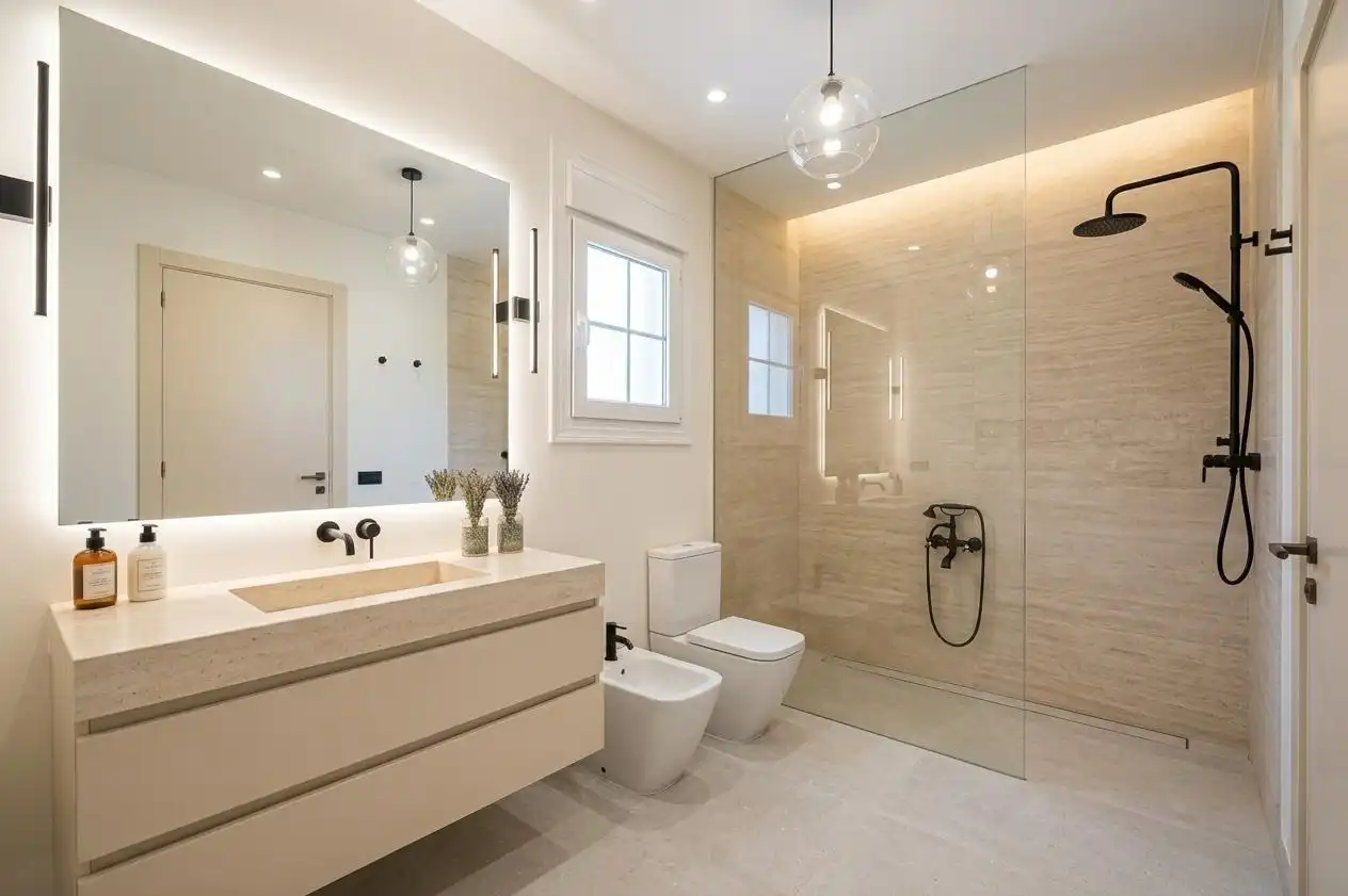 Baño de Casa o chalet en venta en Sant Cugat del Vallès con Aire acondicionado, Calefacción y Jardín privado